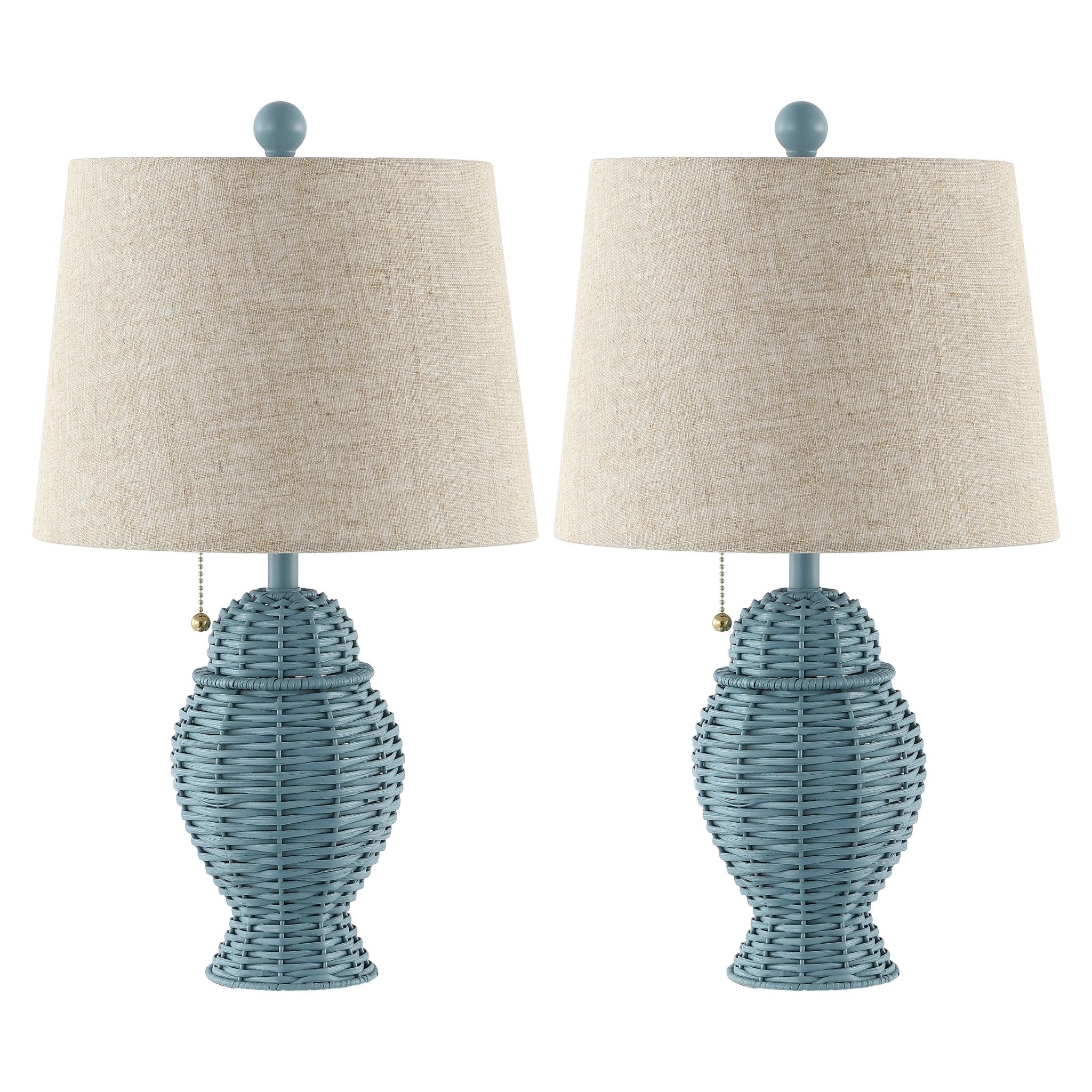 Margie Wicker Bohemian Rustic Iron LED Table Lamp - Image 7