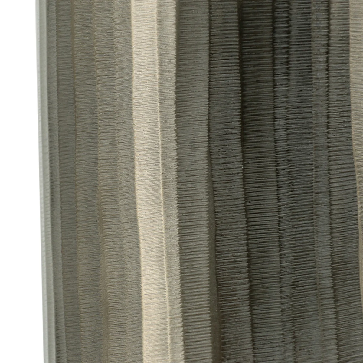 Medium Aluminum Layered Chisel Oval Vase - Image 5