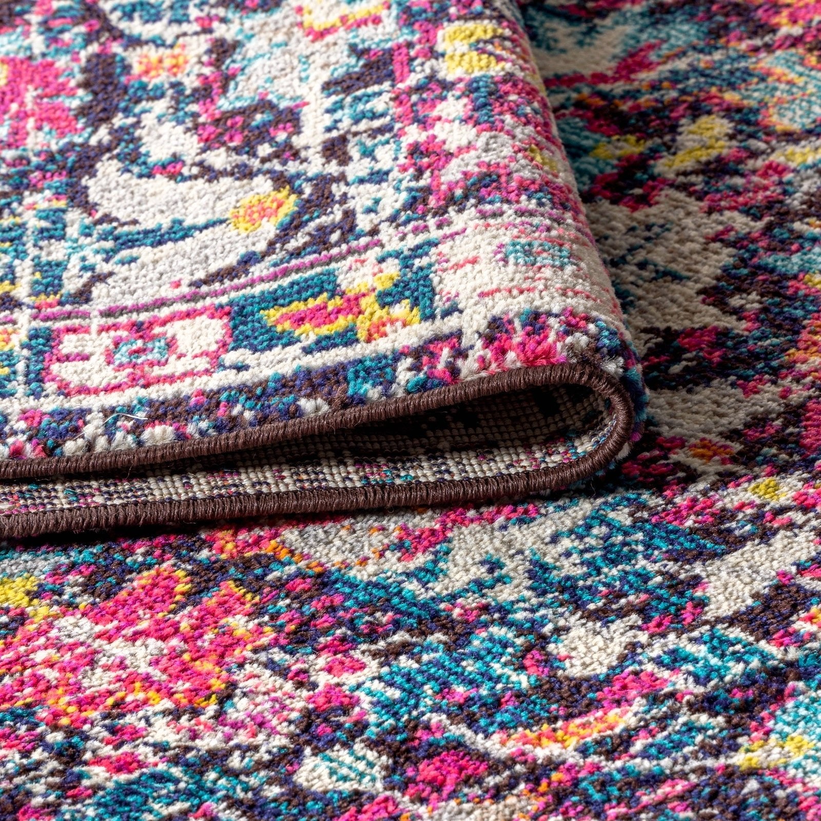 Modern Persian Boho Floral Area Rug - Image 3