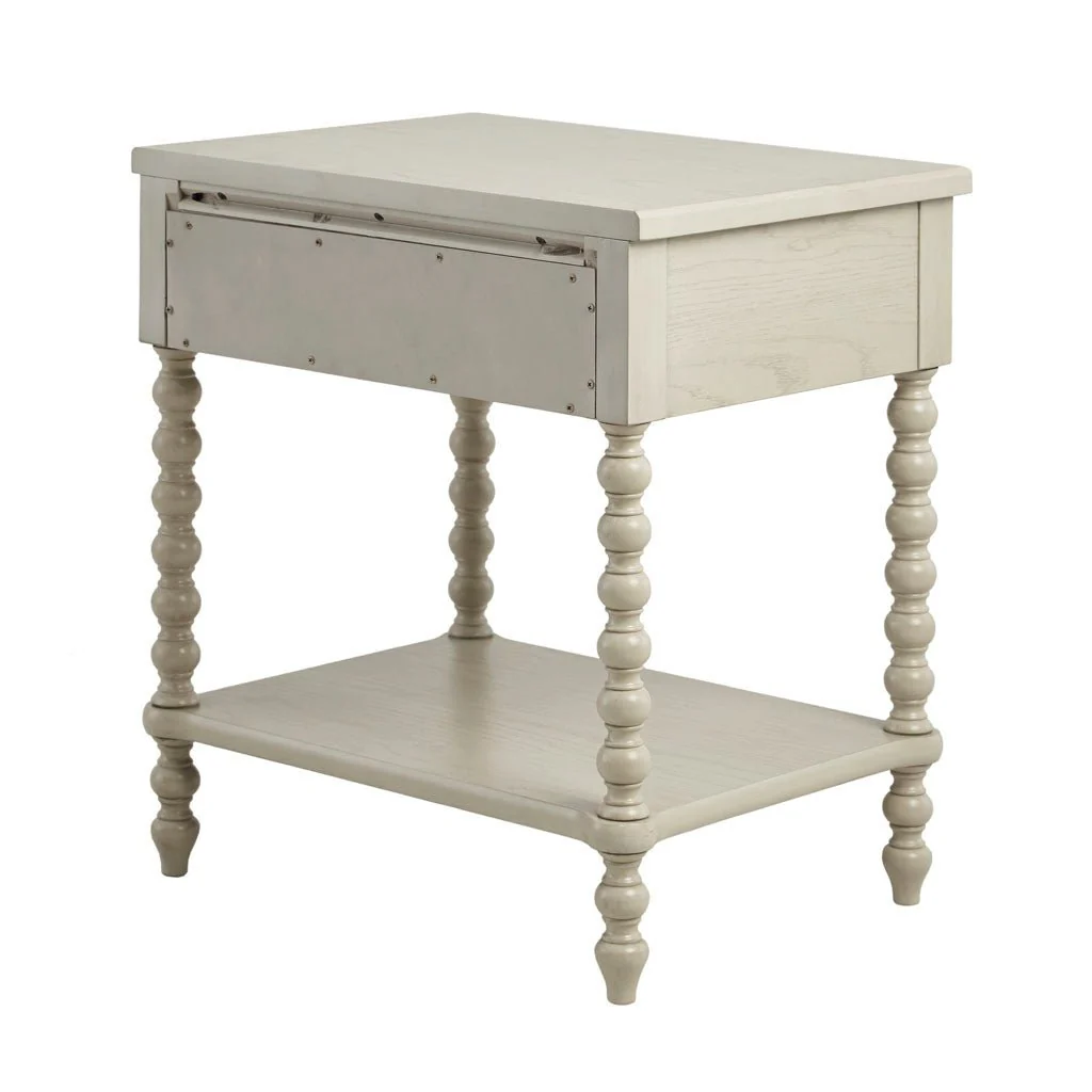 Nightstand with 1 Drawer and Turned Legs - Image 4