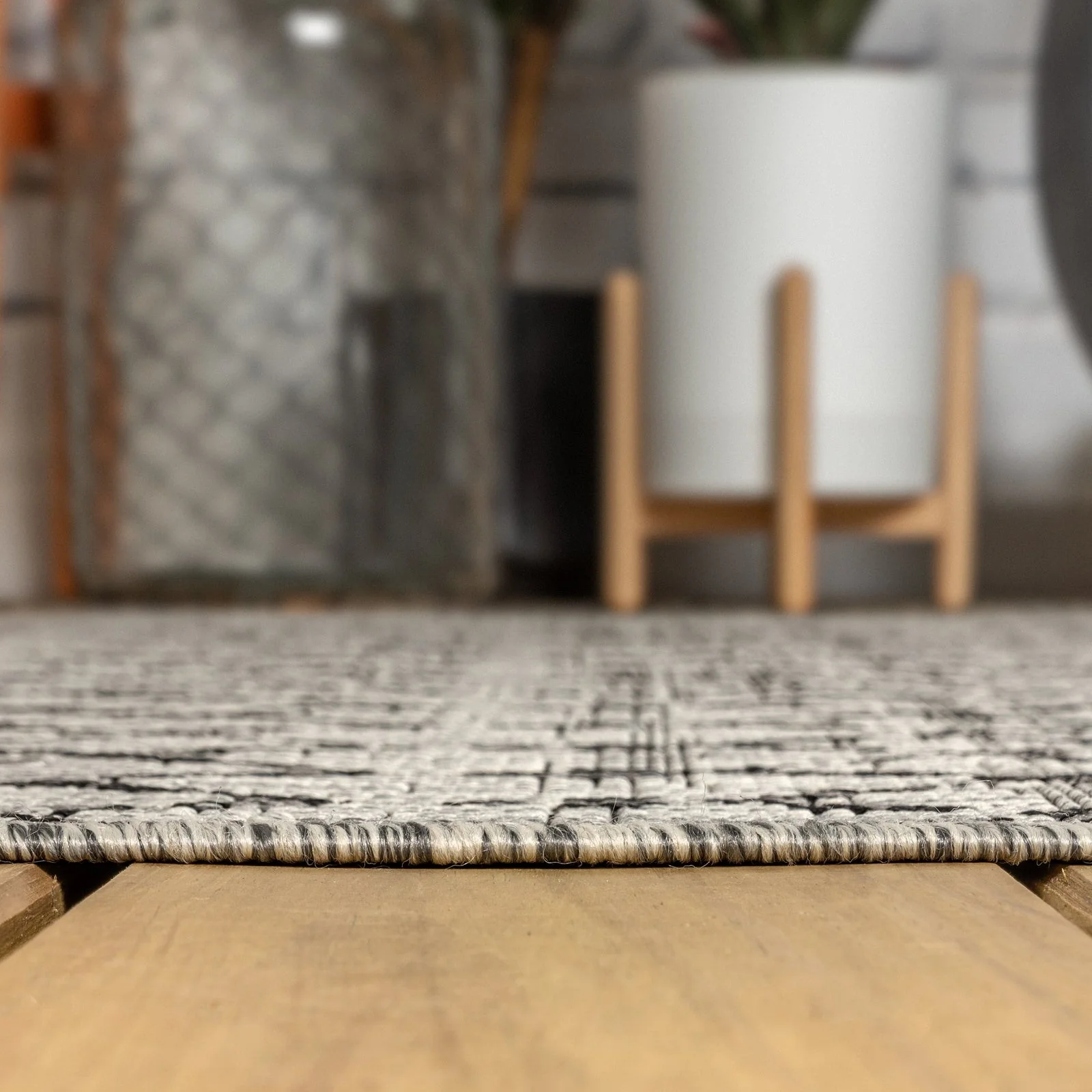 Ourika Moroccan Geometric Textured Weave Indoor/Outdoor Area Rug - Image 30
