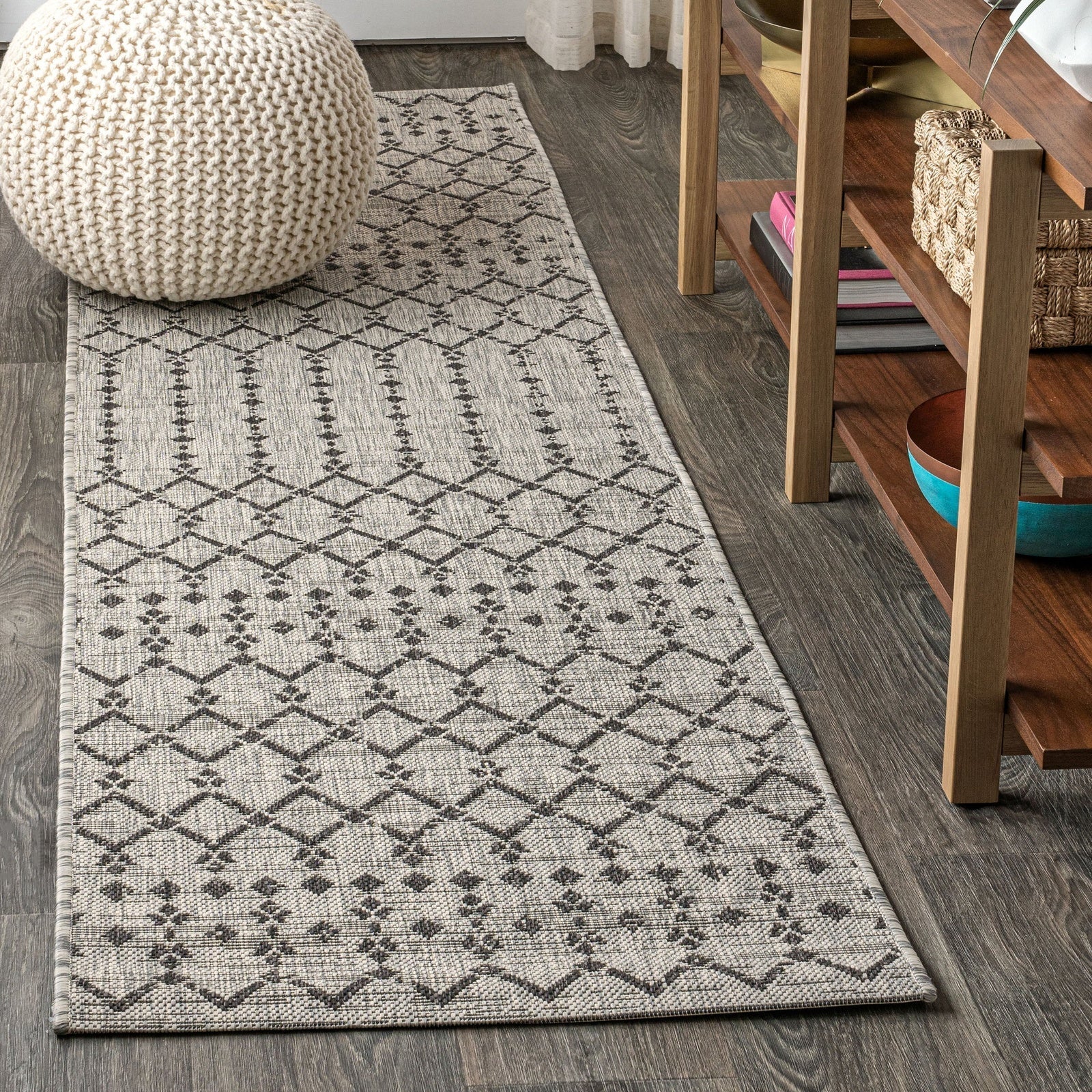 Ourika Moroccan Geometric Textured Weave Indoor/Outdoor Area Rug - Image 34