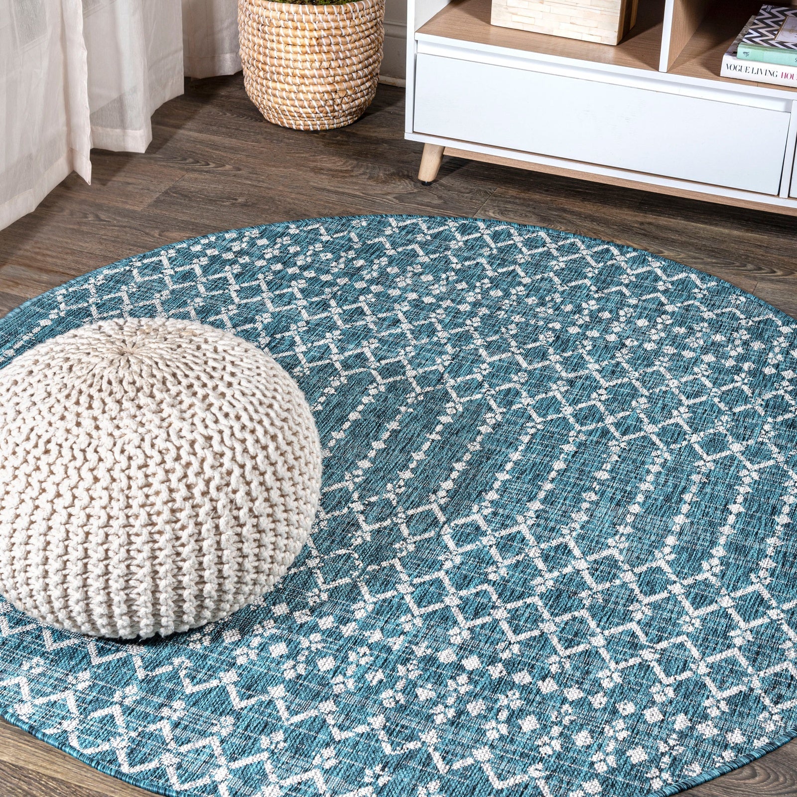 Ourika Moroccan Geometric Textured Weave Indoor/Outdoor Area Rug - Image 43
