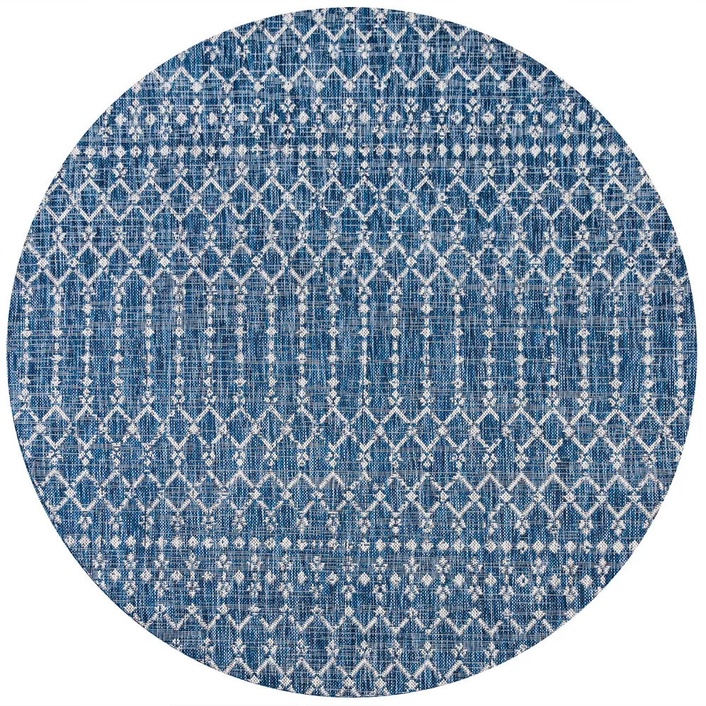 Ourika Moroccan Geometric Textured Weave Indoor/Outdoor Area Rug - Image 8