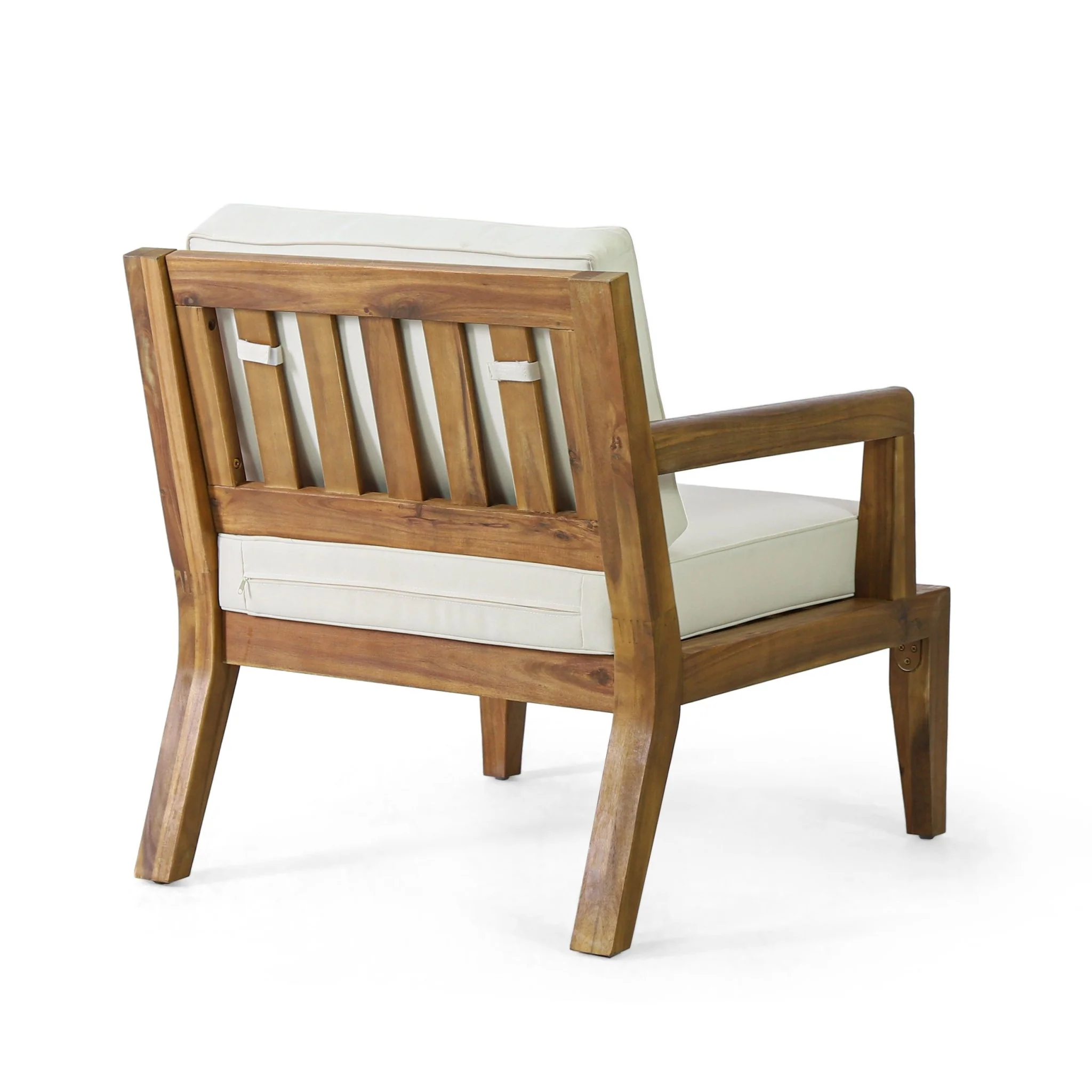 Outdoor Acacia Wood Chair with Cushions - Image 8