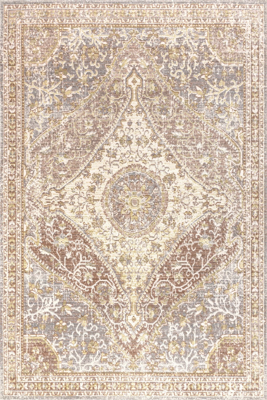 Petras Modern Ornate Medallion Area Rug - Image 3