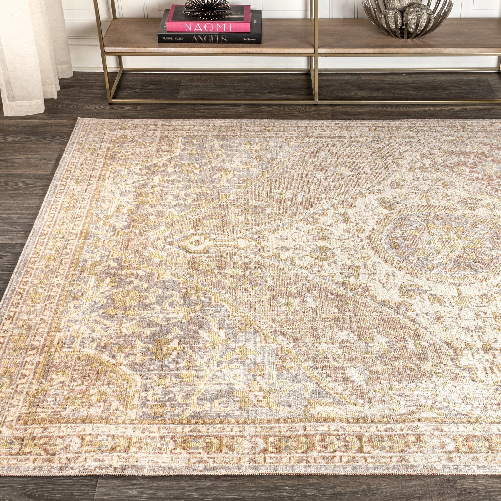 Petras Modern Ornate Medallion Area Rug - Image 5