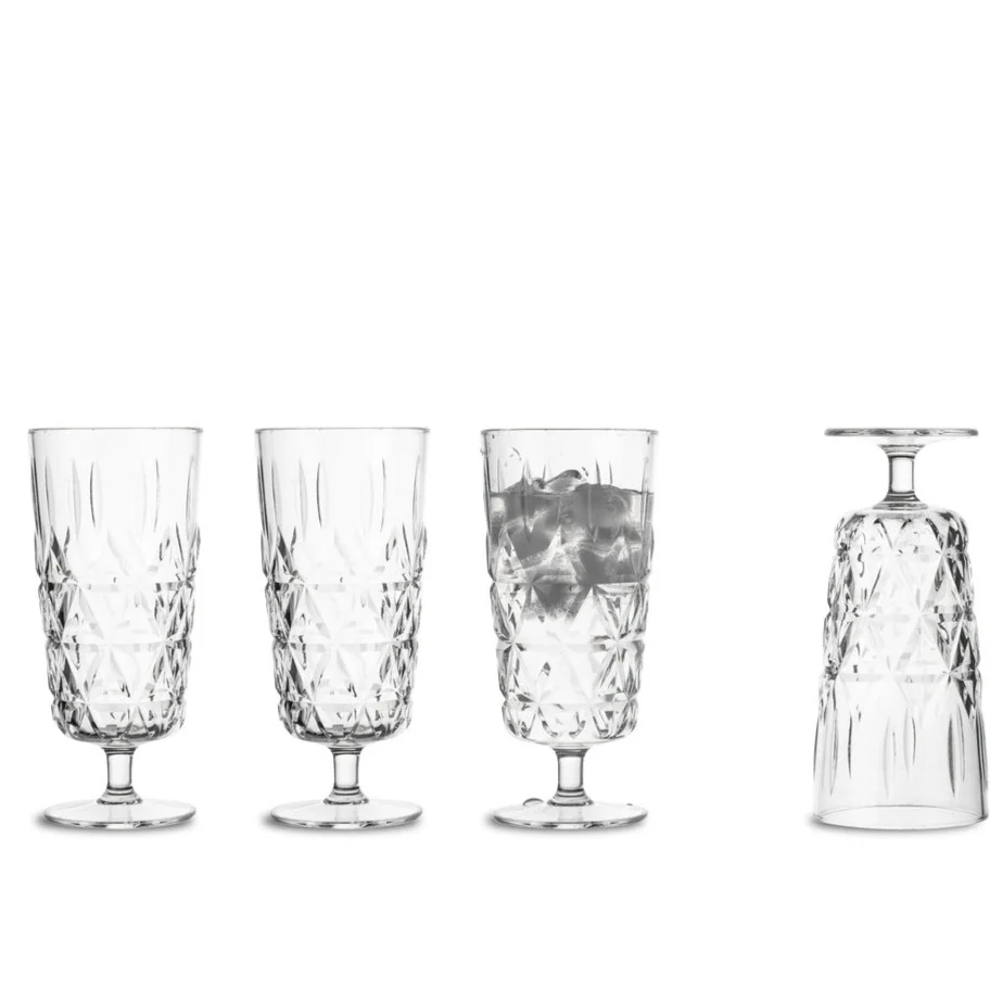 Picnic Outdoor Dinnerware Collection Champagne Glass, Set of 4 - Image 3