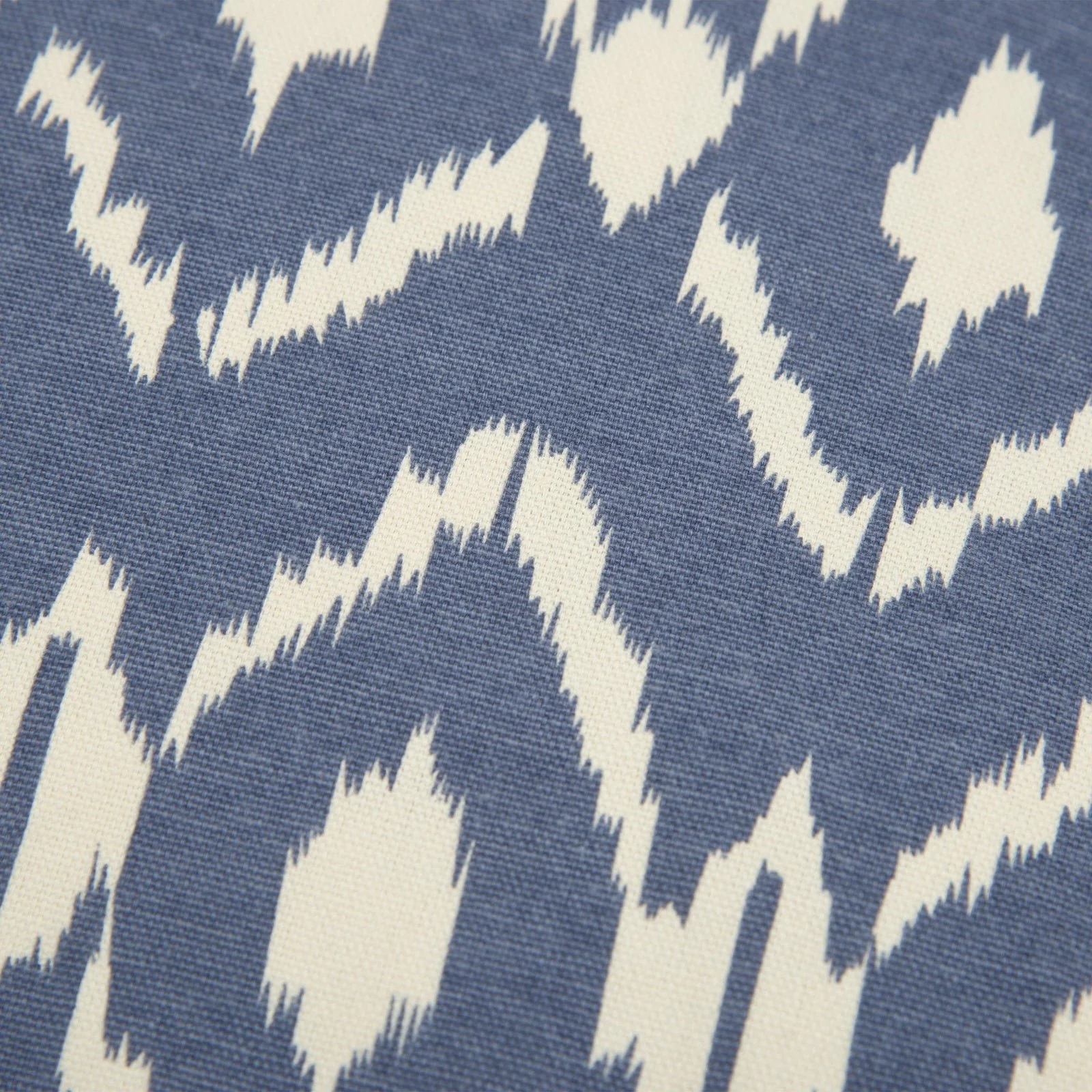 Printed Cotton Ikat Decorative Throw Pillow - Image 3