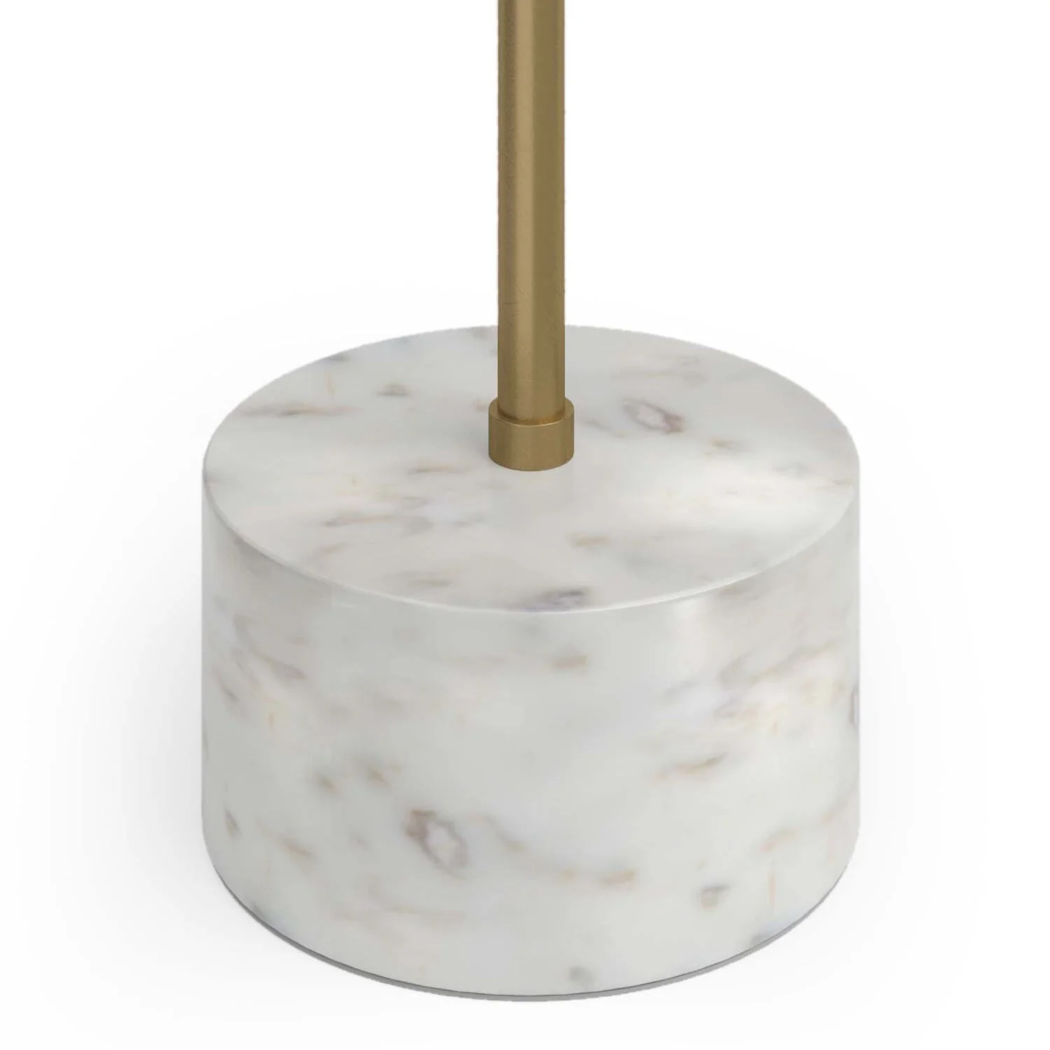 Side Table with Acacia Wood Top and Marble Base - Image 4