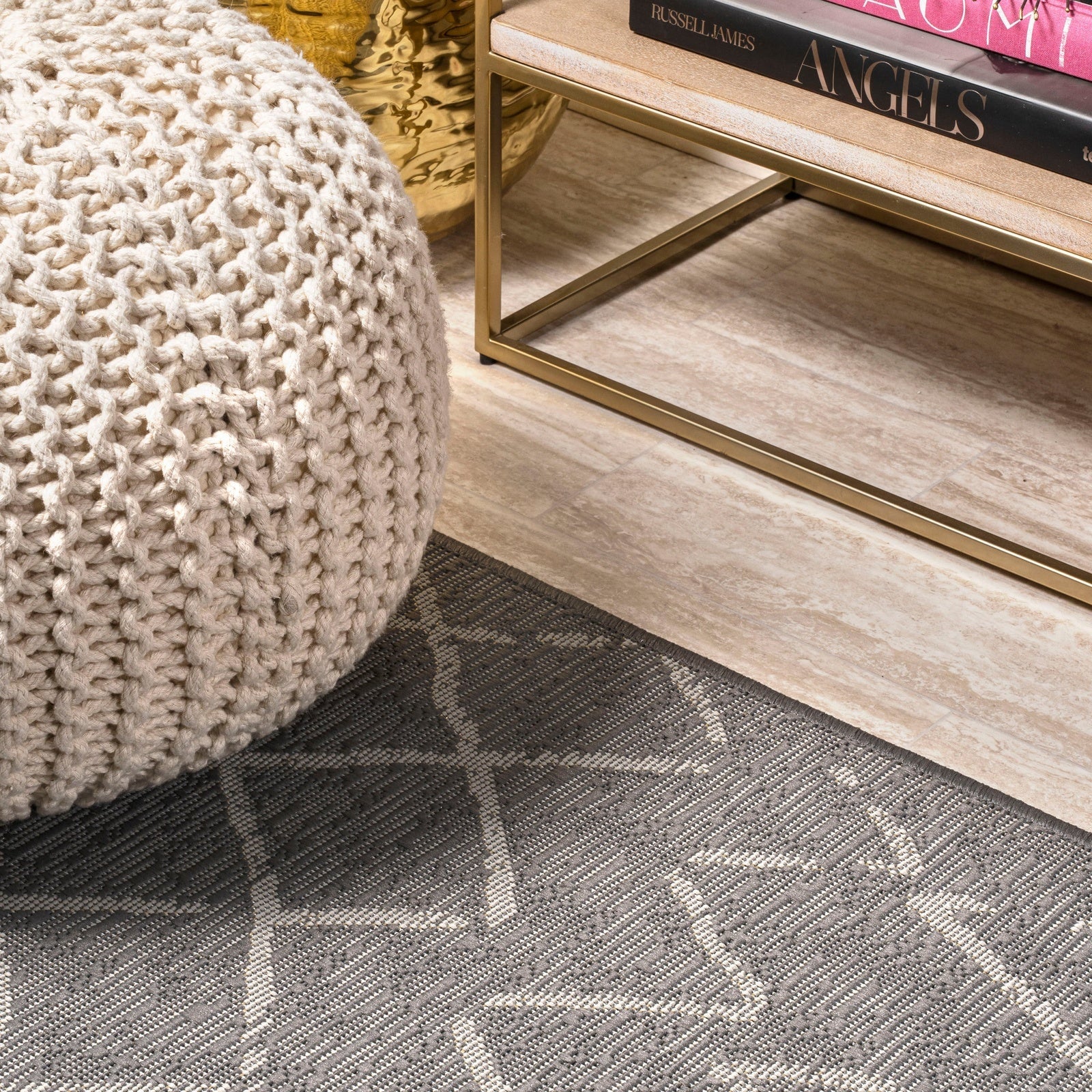 Madaba Moroccan Trellis Indoor/Outdoor Runner Rug - Image 15