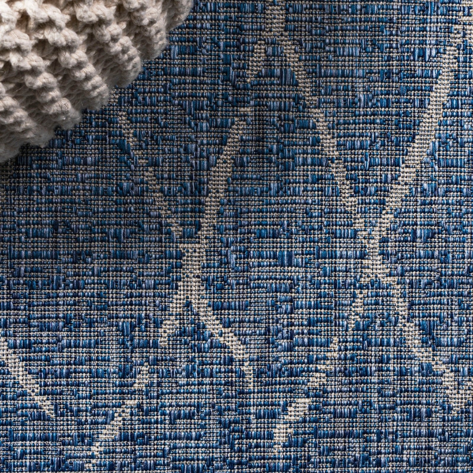 Madaba Moroccan Trellis Indoor/Outdoor Runner Rug - Image 3