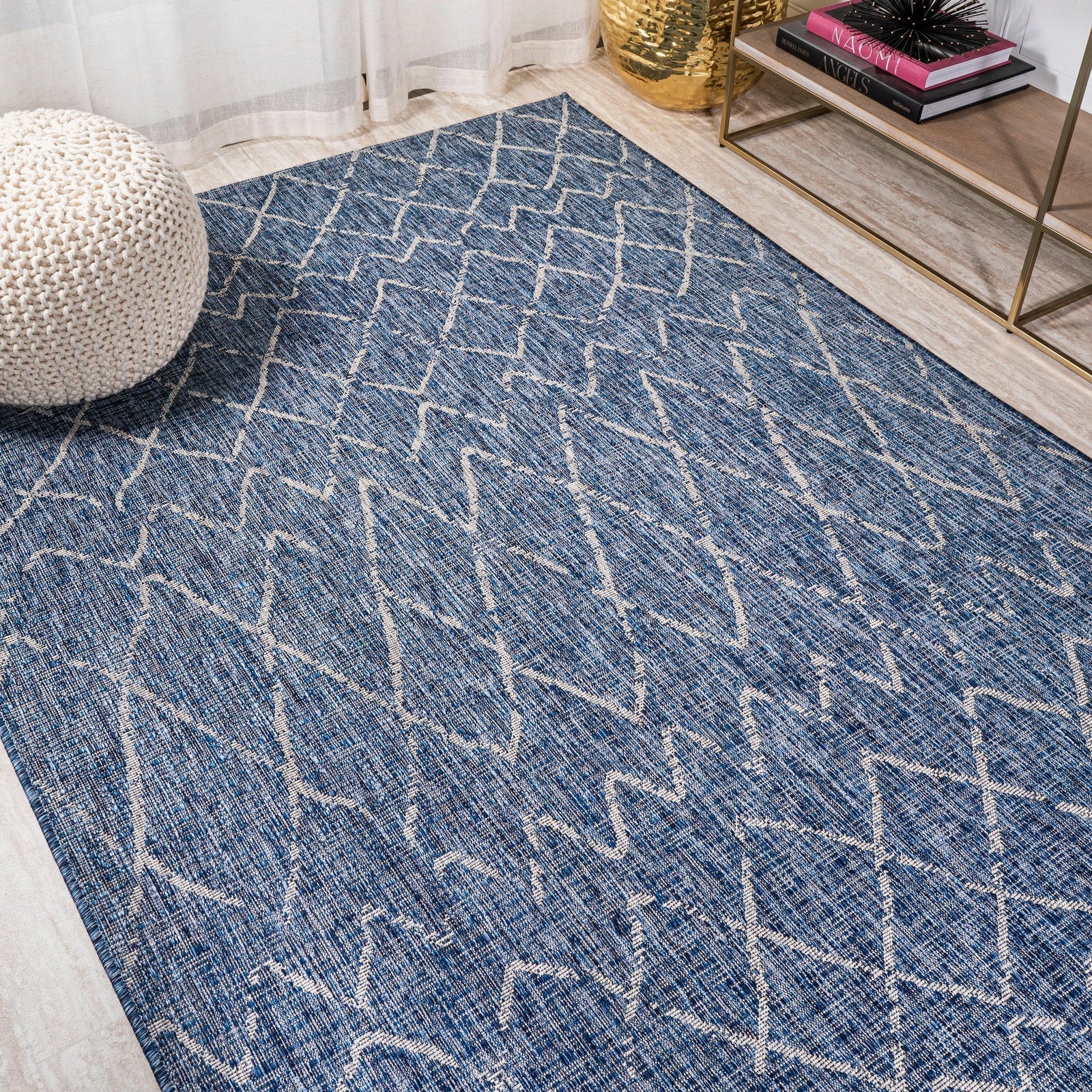 Madaba Moroccan Trellis Indoor/Outdoor Runner Rug - Image 5