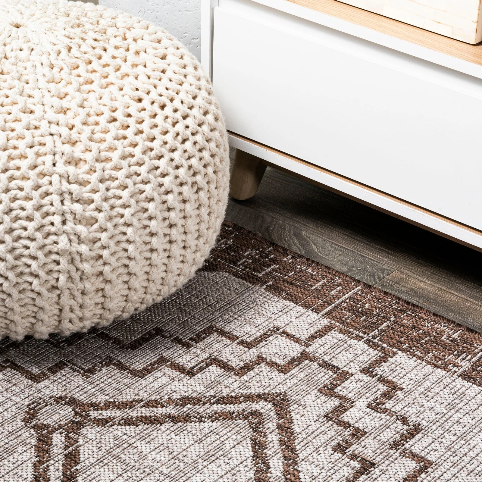 Marokko Diamond Tribal Medallion Indoor/Outdoor Runner Rug - Image 14