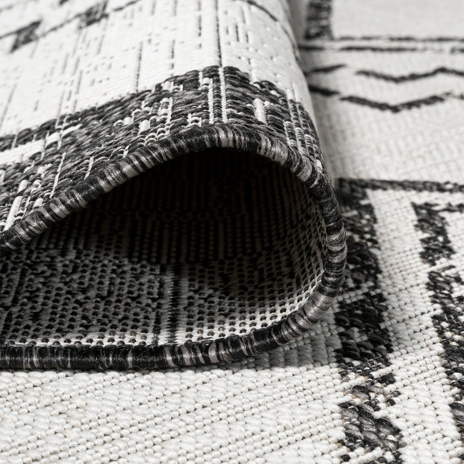 Marokko Diamond Tribal Medallion Indoor/Outdoor Runner Rug - Image 29