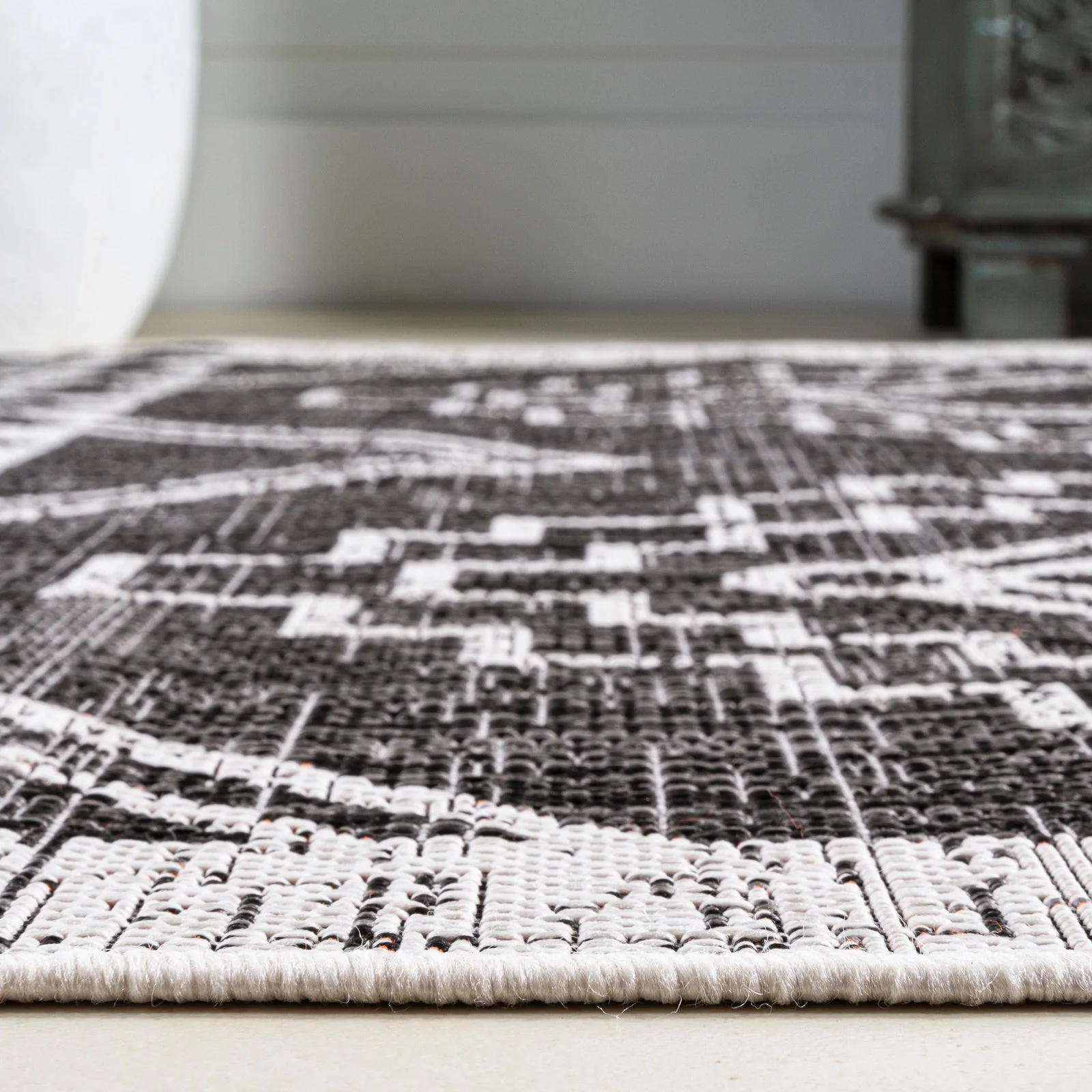 Marokko Diamond Tribal Medallion Indoor/Outdoor Runner Rug - Image 5