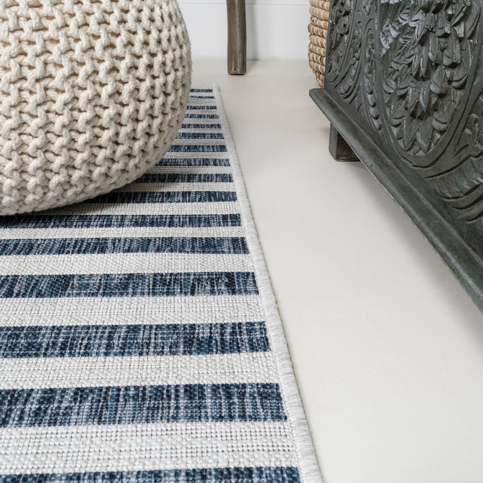 Sukie Modern Offset Stripe Indoor/Outdoor Runner Rug - Image 15
