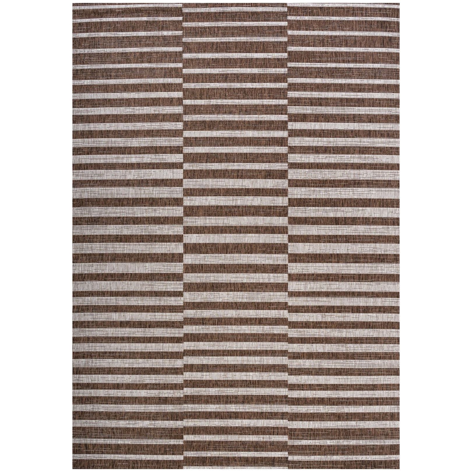 Sukie Modern Offset Stripe Indoor/Outdoor Runner Rug - Image 20