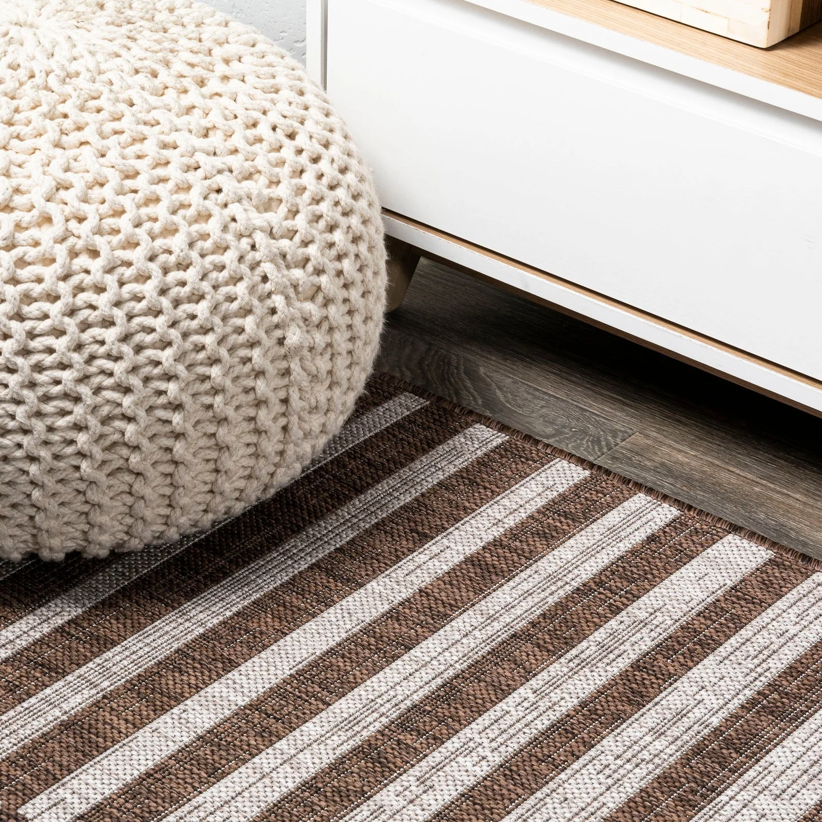 Sukie Modern Offset Stripe Indoor/Outdoor Runner Rug - Image 29