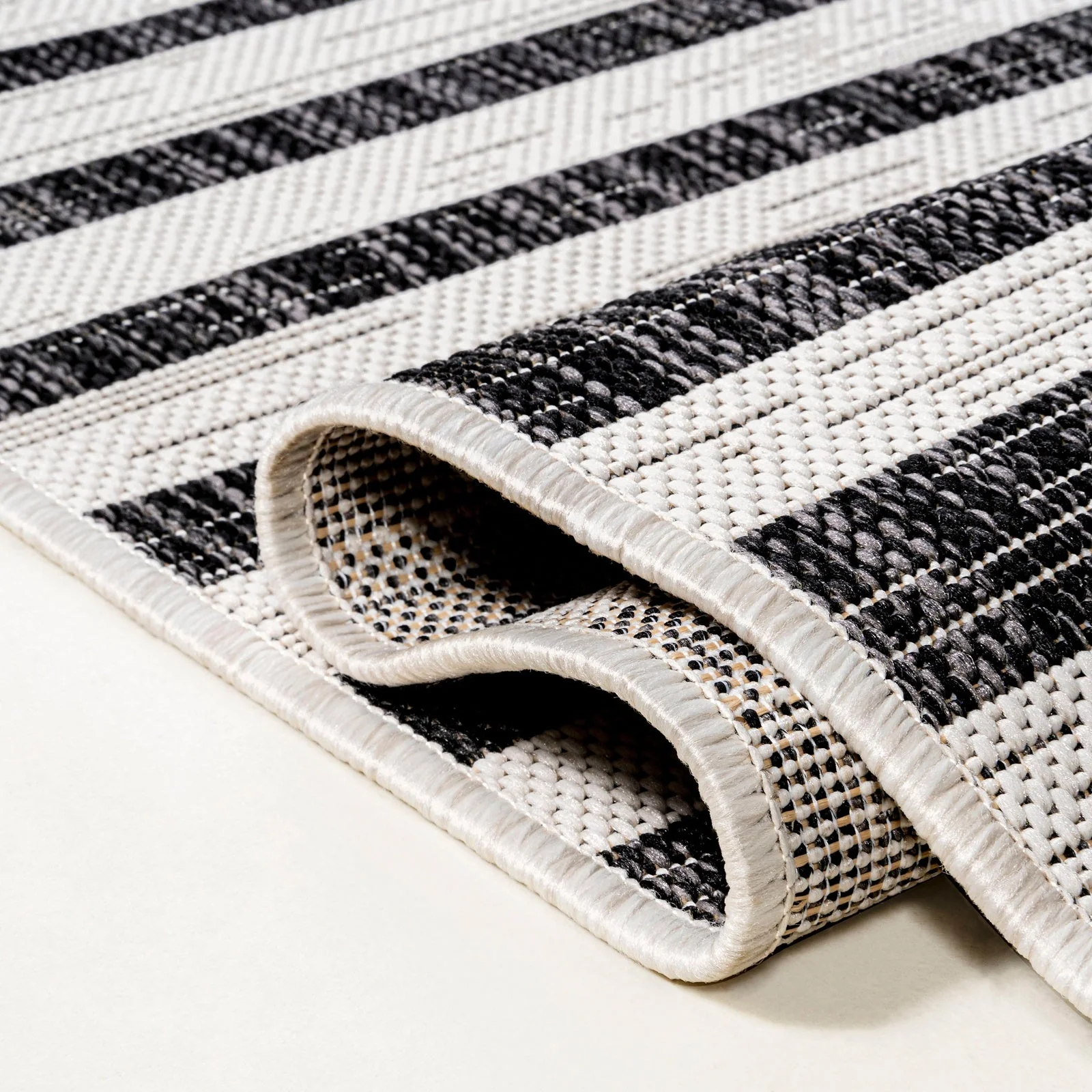 Sukie Modern Offset Stripe Indoor/Outdoor Runner Rug - Image 39