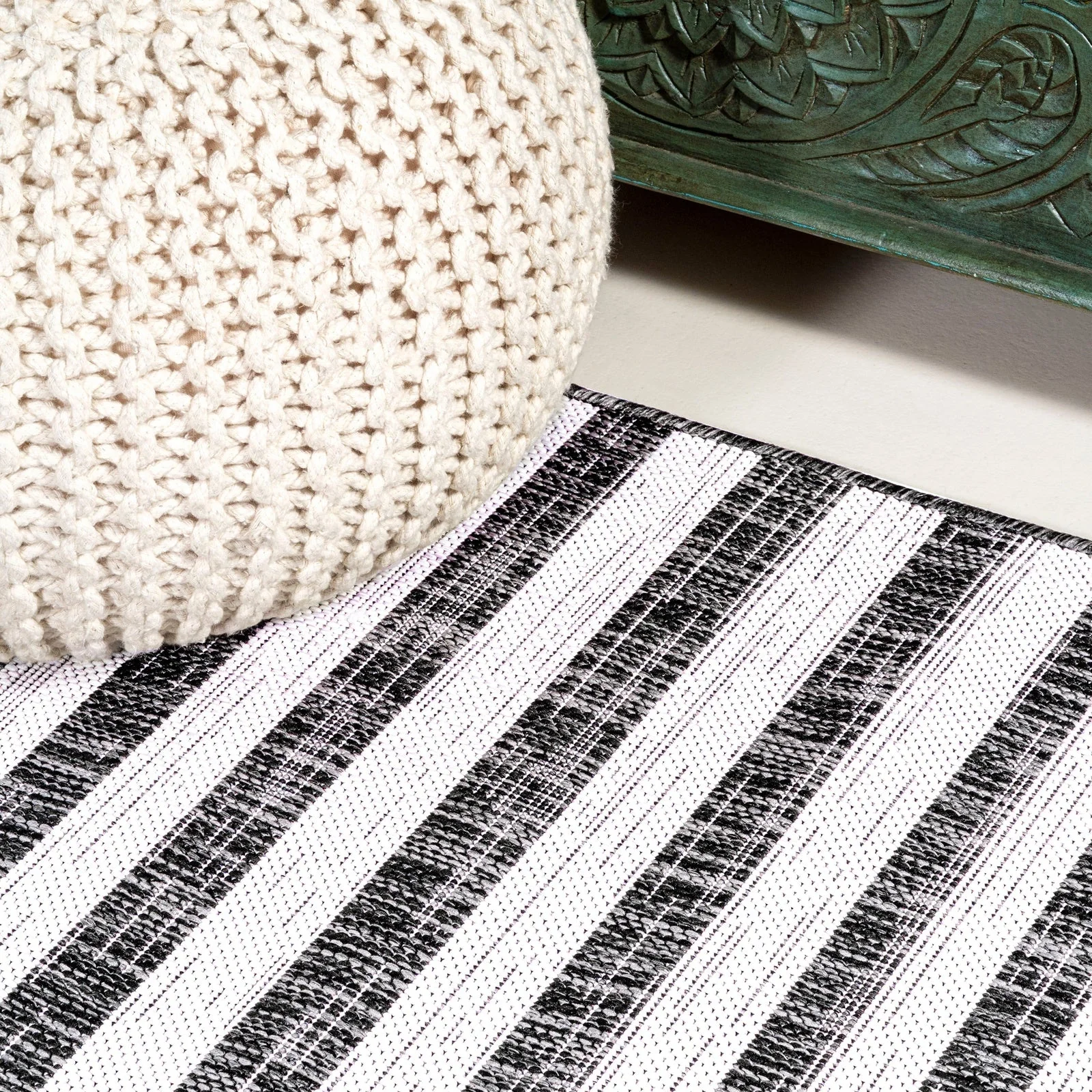 Sukie Modern Offset Stripe Indoor/Outdoor Runner Rug - Image 44