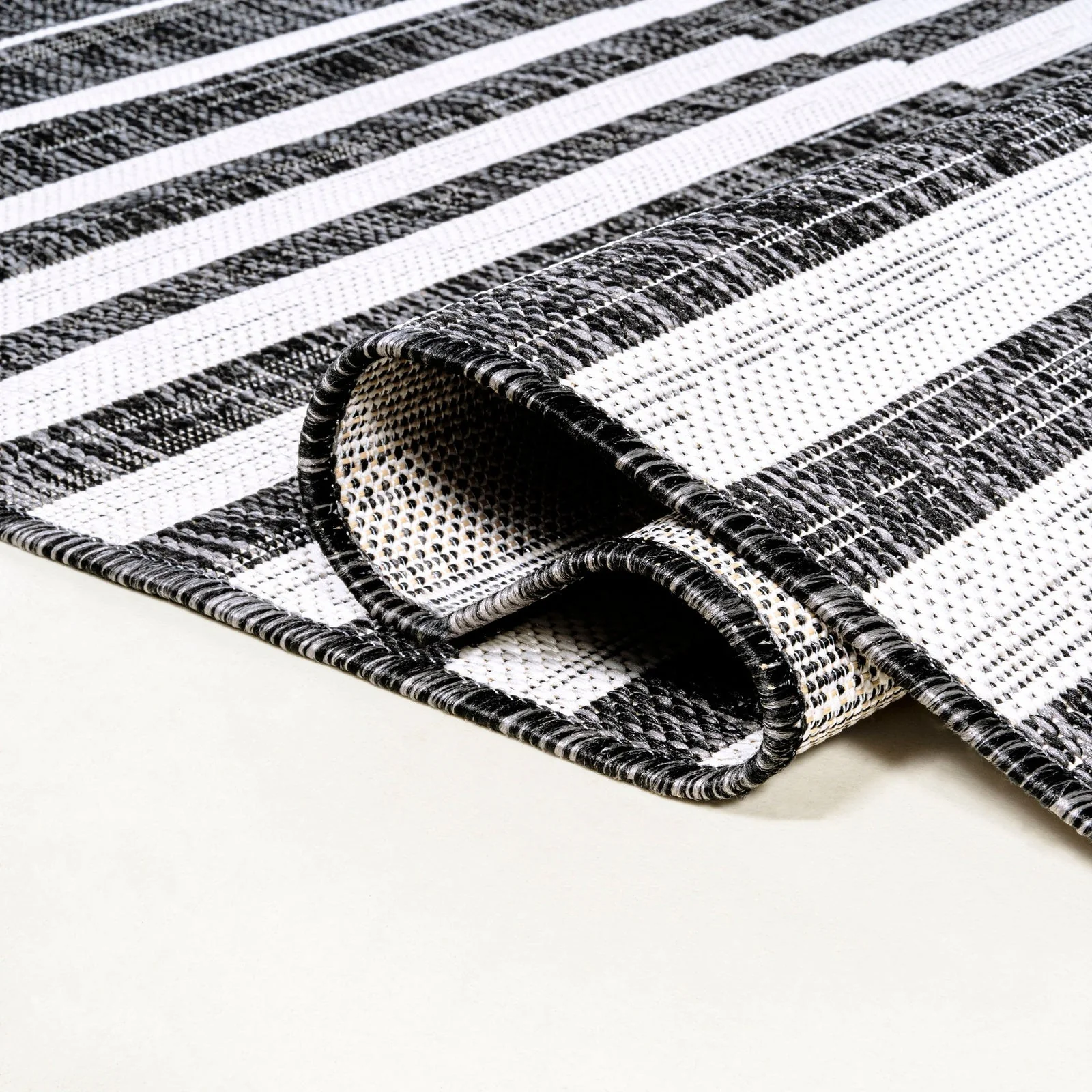 Sukie Modern Offset Stripe Indoor/Outdoor Runner Rug - Image 46