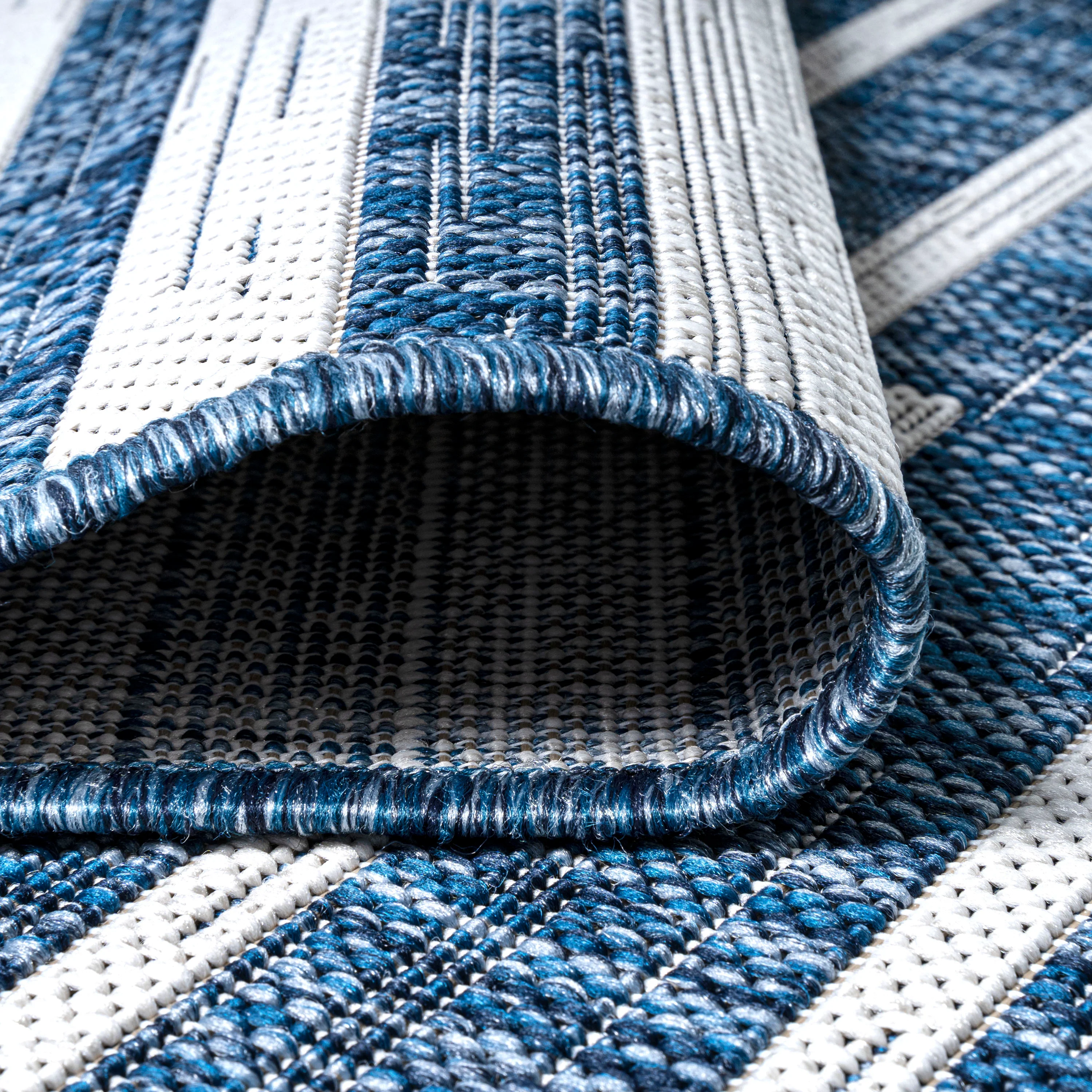 Sukie Modern Offset Stripe Indoor/Outdoor Runner Rug - Image 62