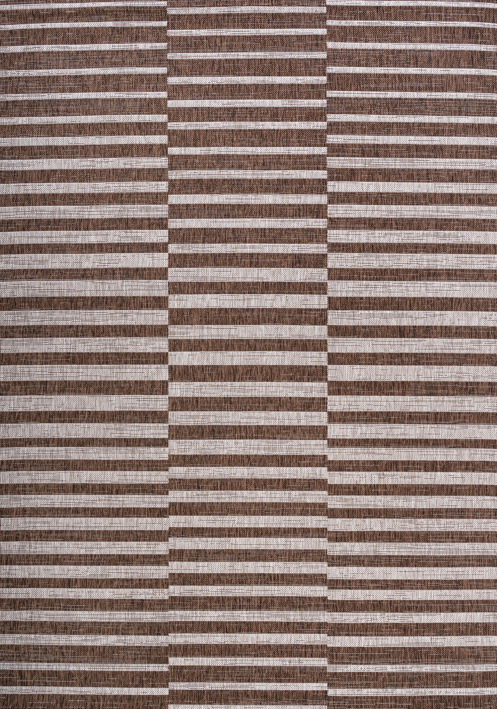 Sukie Modern Offset Stripe Indoor/Outdoor Runner Rug - Image 63