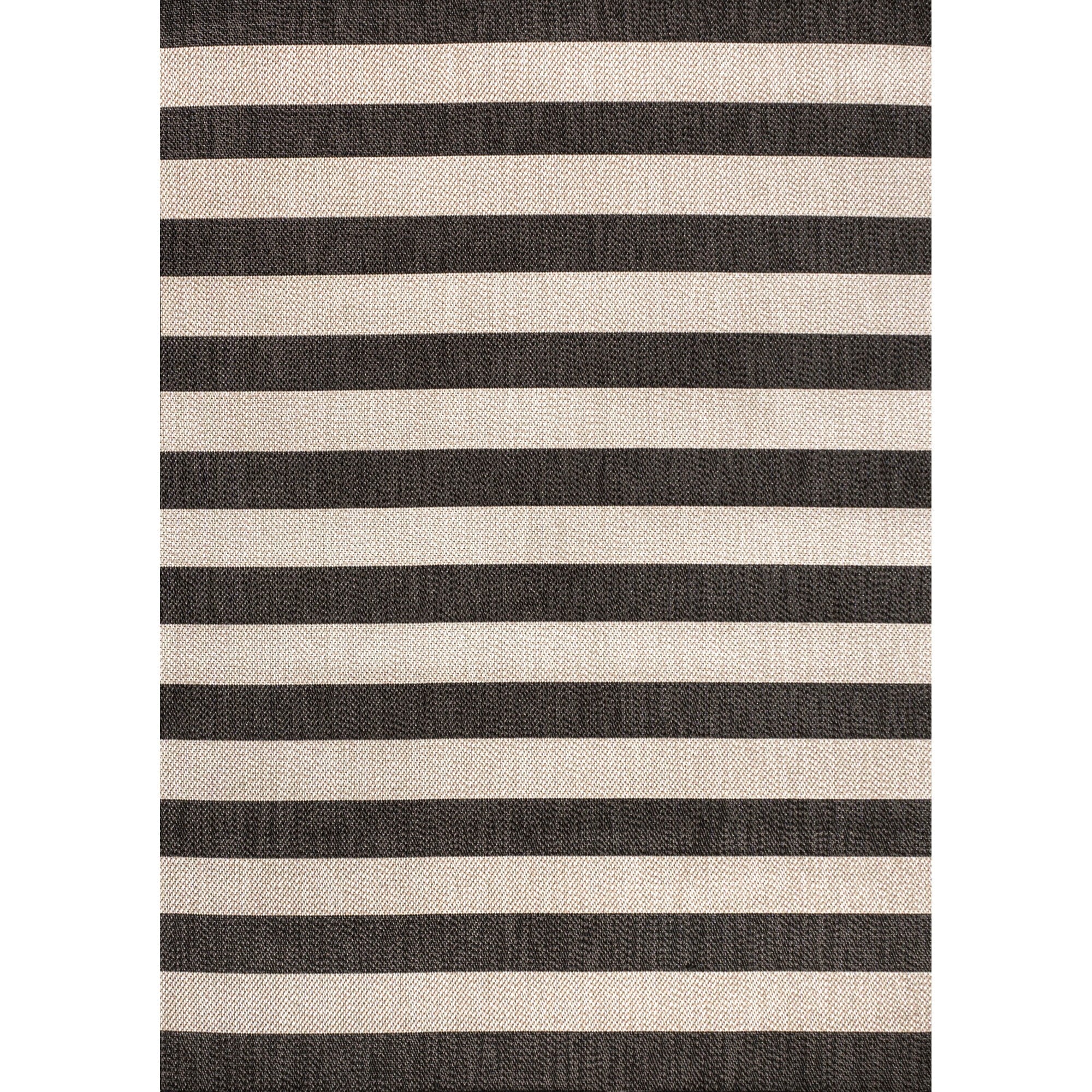 Negril Two-Tone Wide Stripe Indoor/Outdoor Runner Rug - Image 9