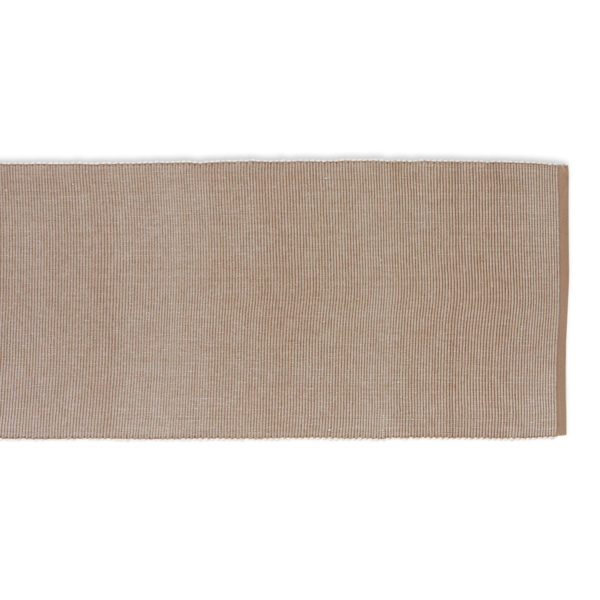 Stone & White 2-Tone Ribbed 13"X108" Table Runner - Image 3