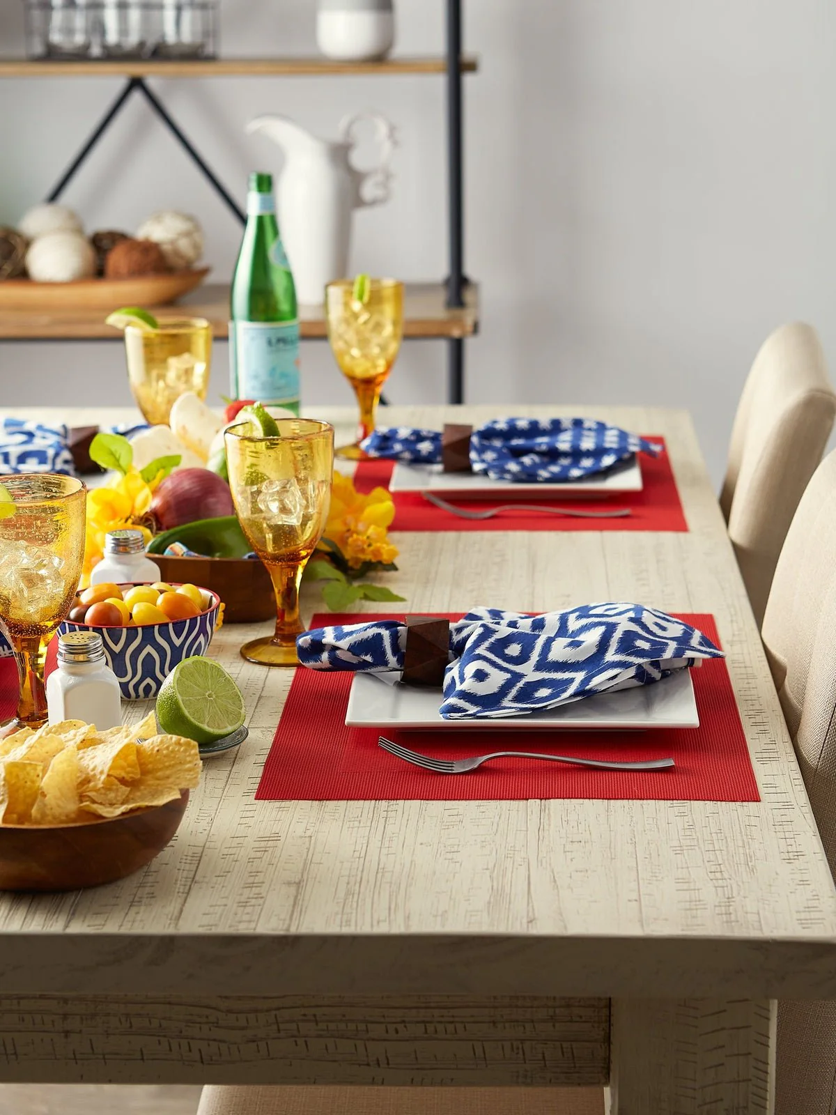 Tango Red Double Frame Placemats, Set Of 6 - Image 6