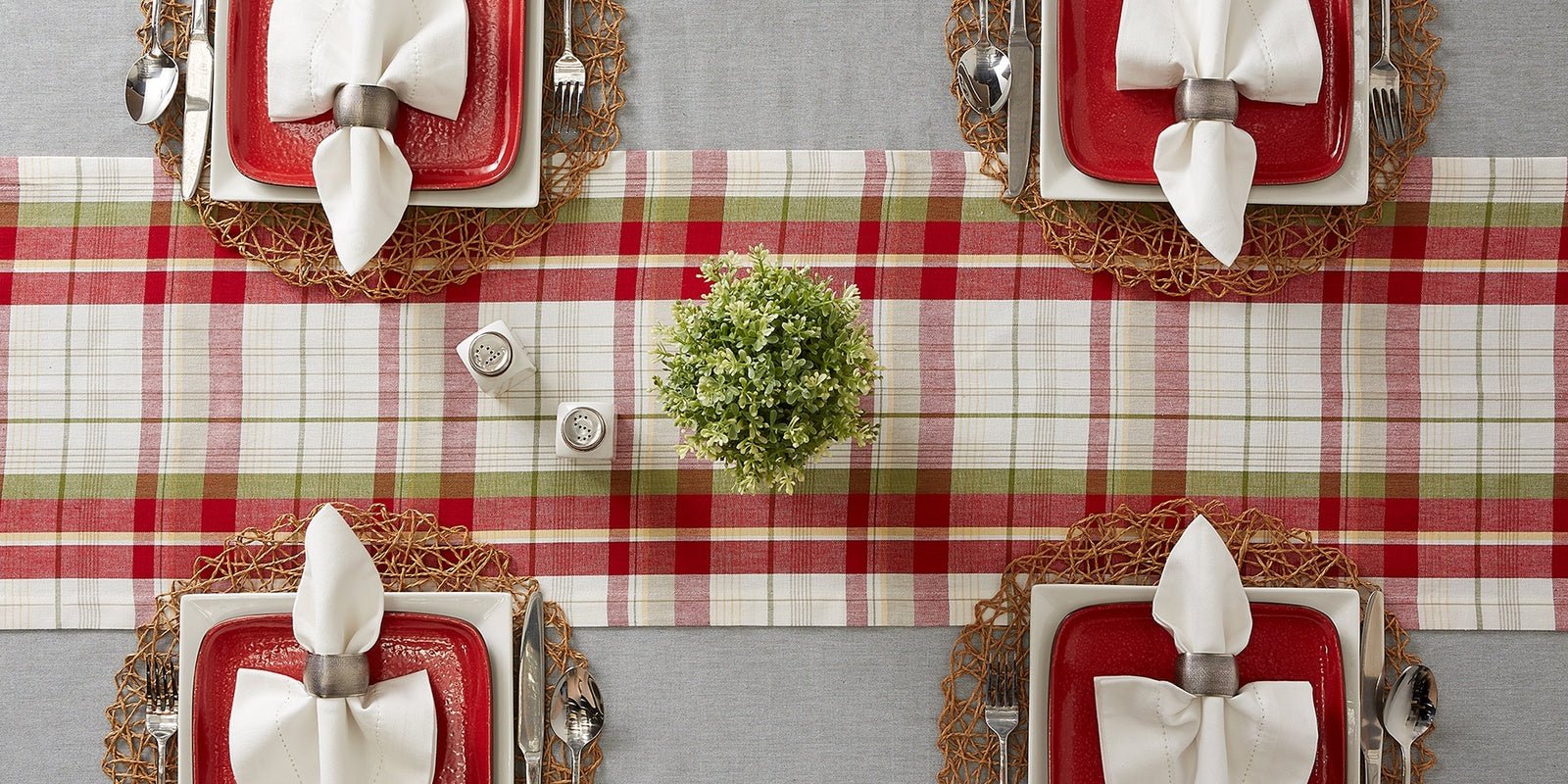 Taupe Woven Paper Round Placemats, Set Of 6 - Image 6