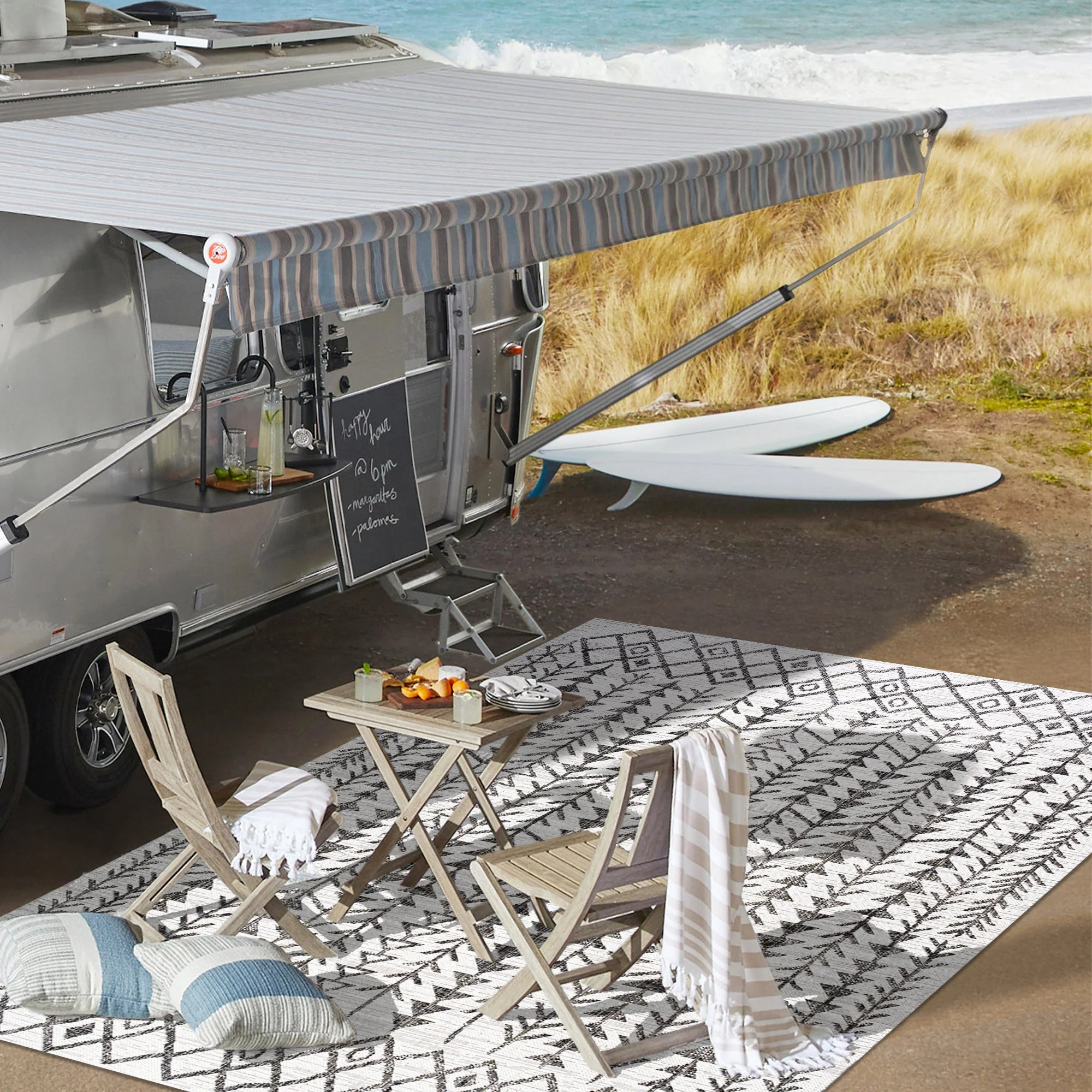 Tokay Bohemian Geometric Indoor/Outdoor Area Rug - Image 36