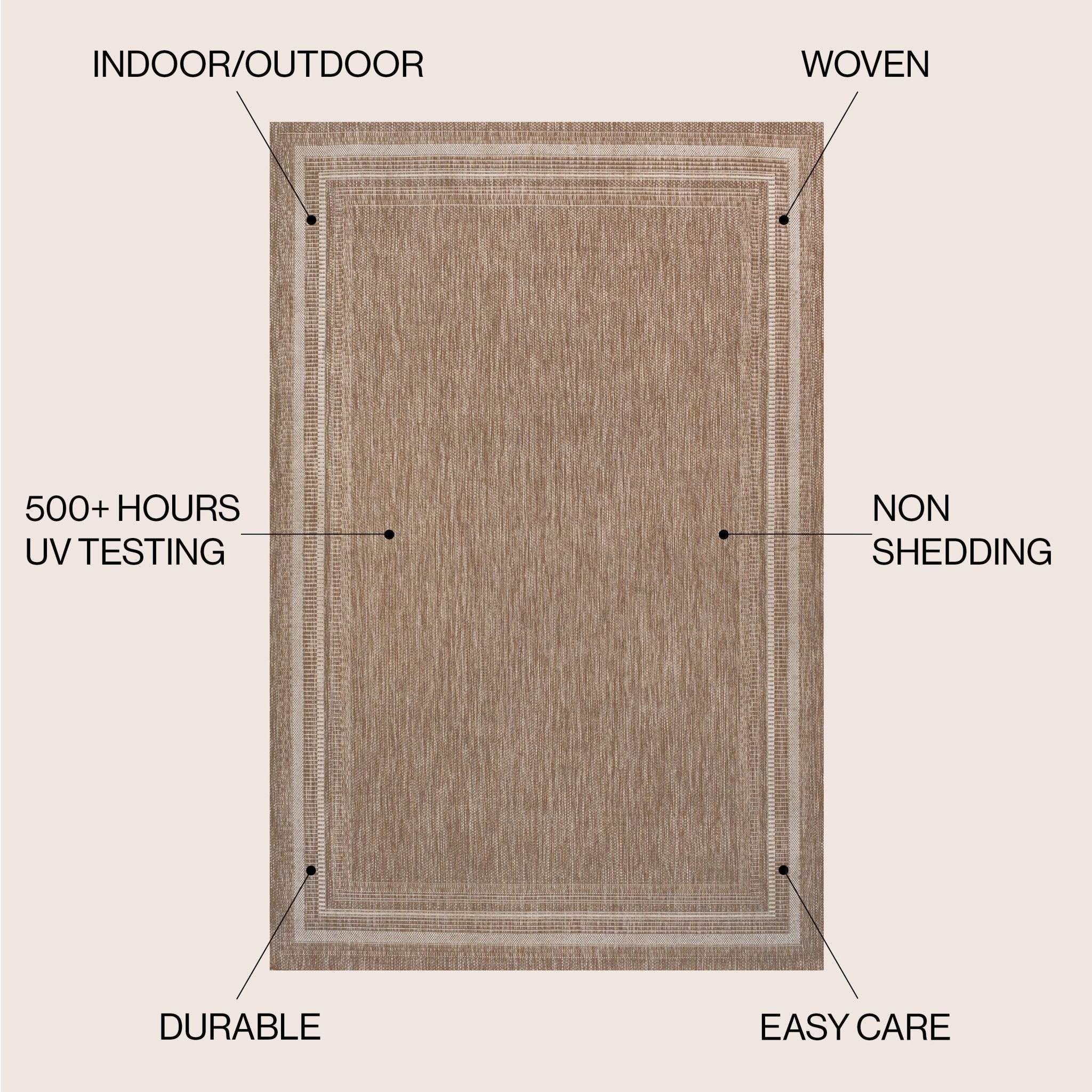 Lido Traditional Casual Pinstripe Border Indoor/Outdoor Area Rug - Image 8