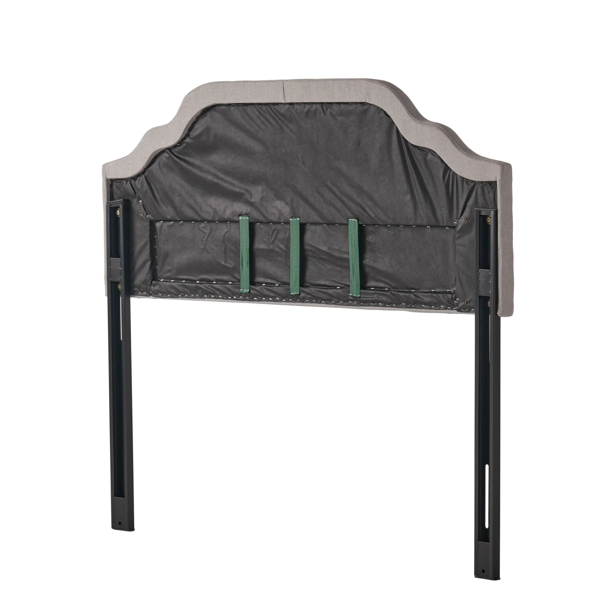 Upholstered Headboard with Diamond Tufted and Nail Head Trim, Queen and Full Size - Image 6