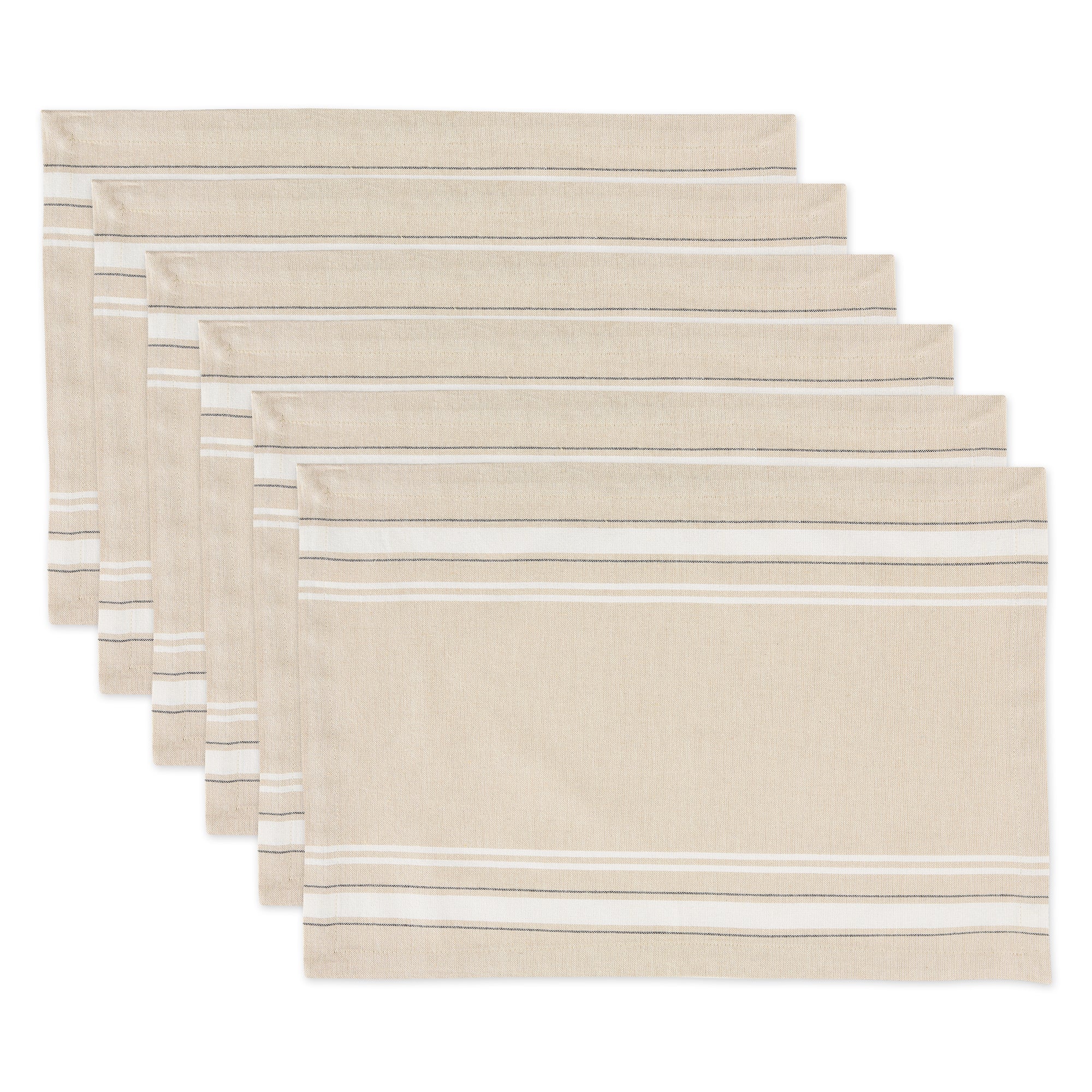White French Stripe Placemats, Set Of 6 - Image 3
