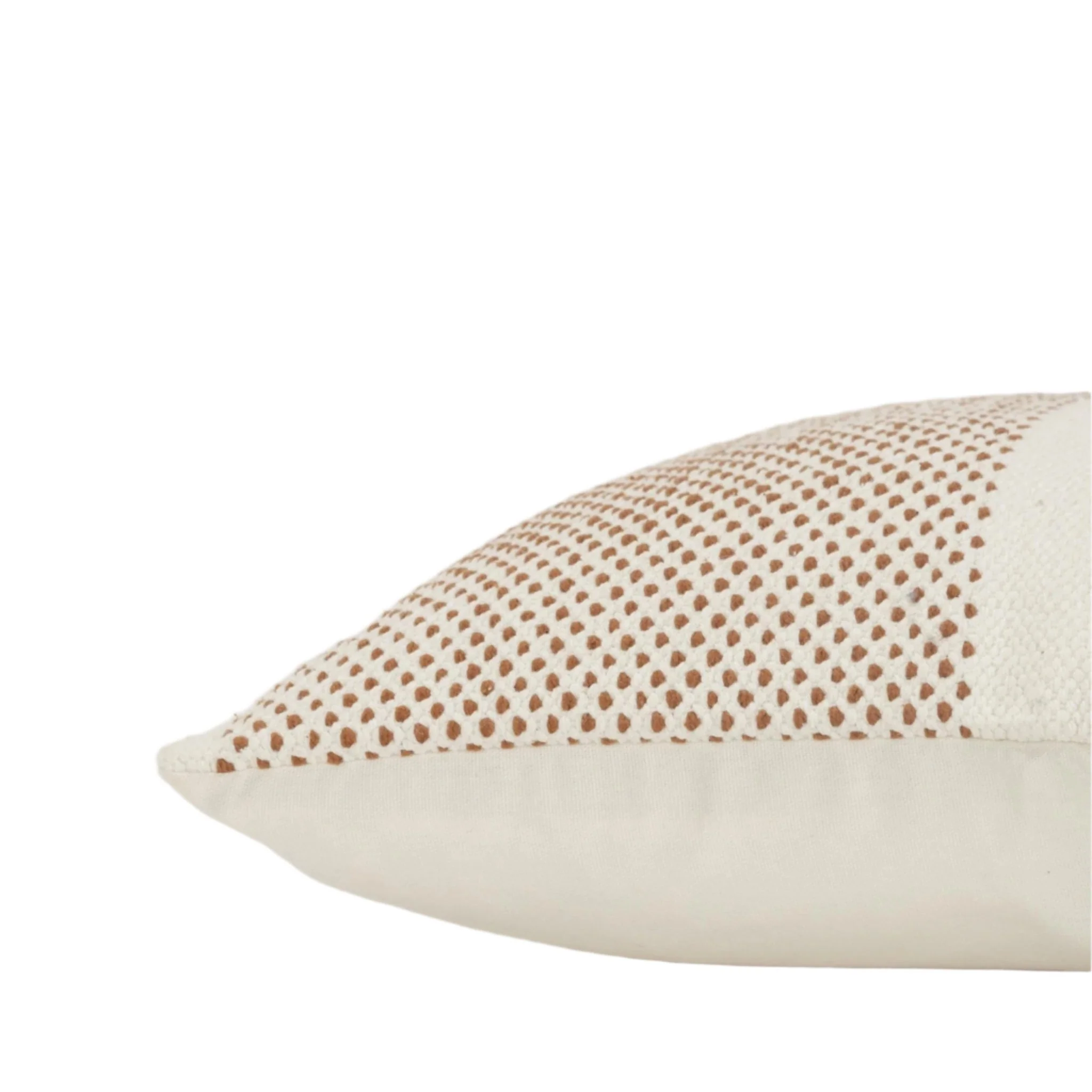 Woven 100% Cotton Color Block Stripe Decorative Throw Pillow - Image 10