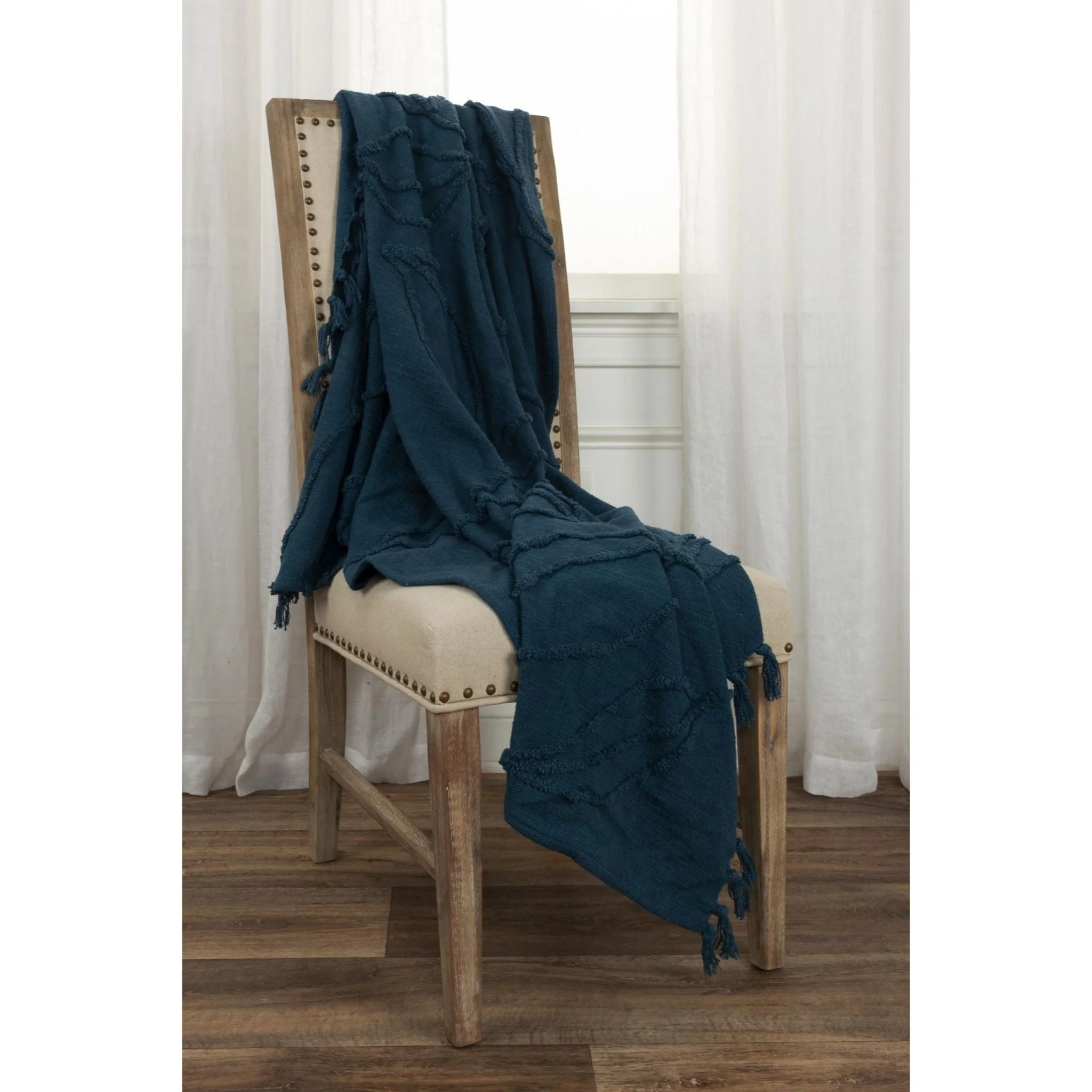 Woven Botanical 100% Woven Textured Cotton Throw - Image 26