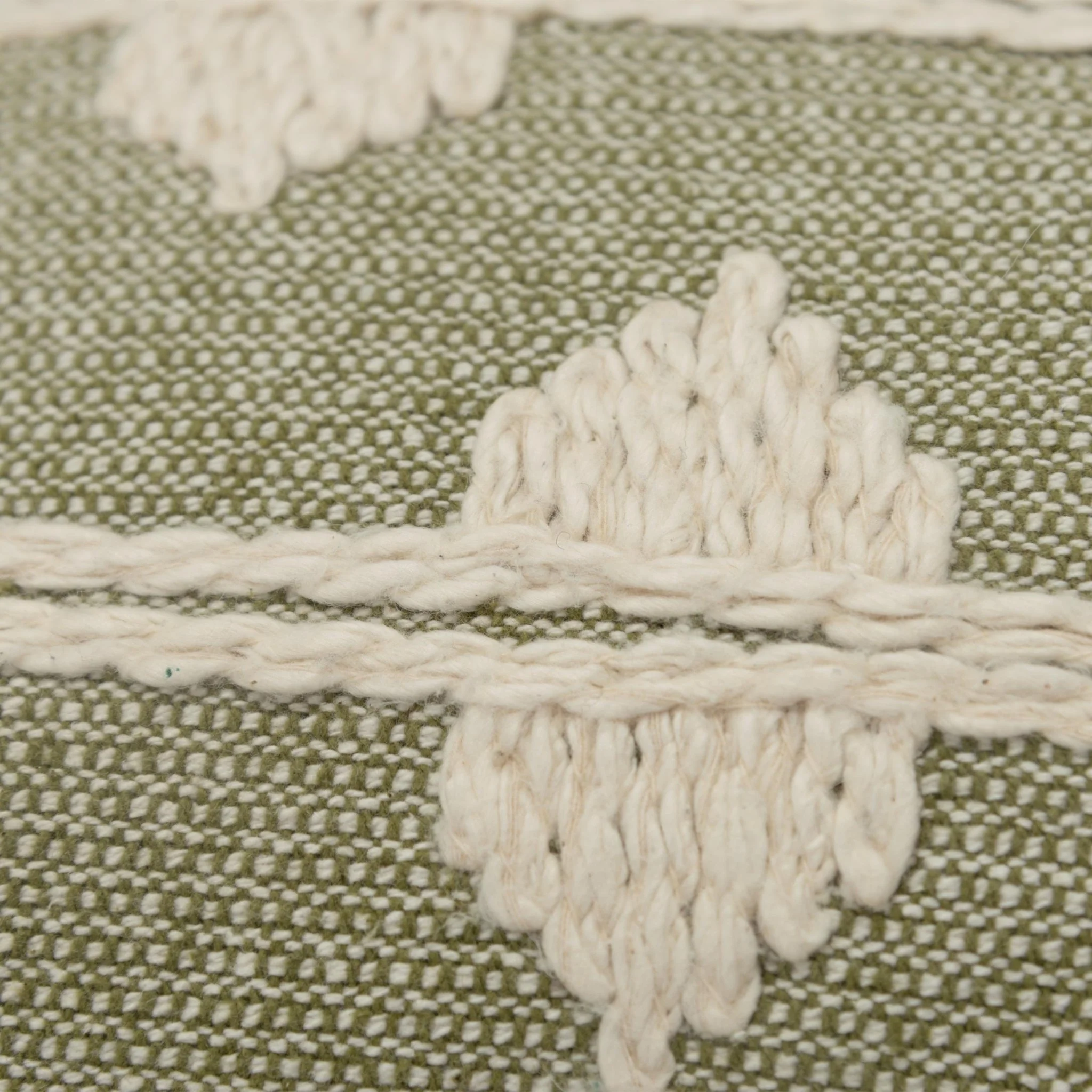 Woven Cotton Diamond Decorative Throw Pillow - Image 7