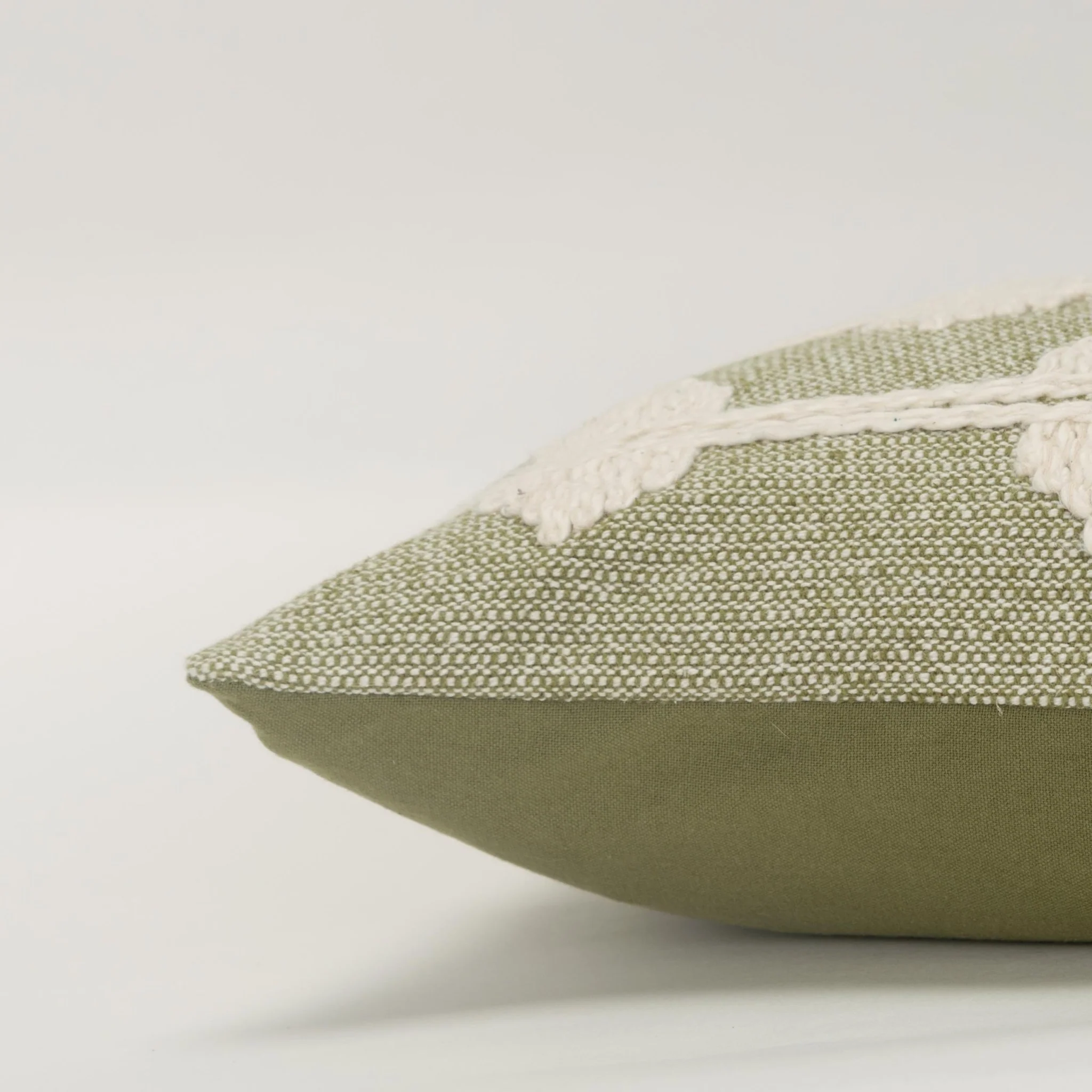 Woven Cotton Diamond Decorative Throw Pillow - Image 8