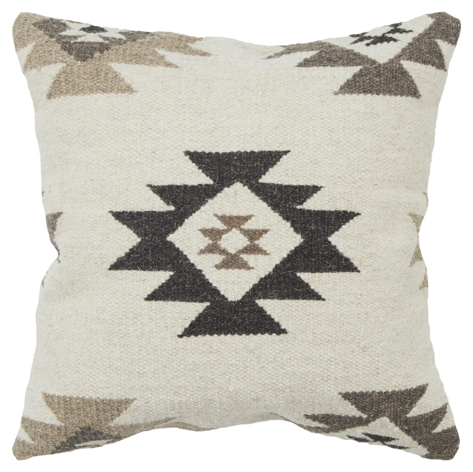 Woven Wool Southwest Decorative Throw Pillow - Image 3