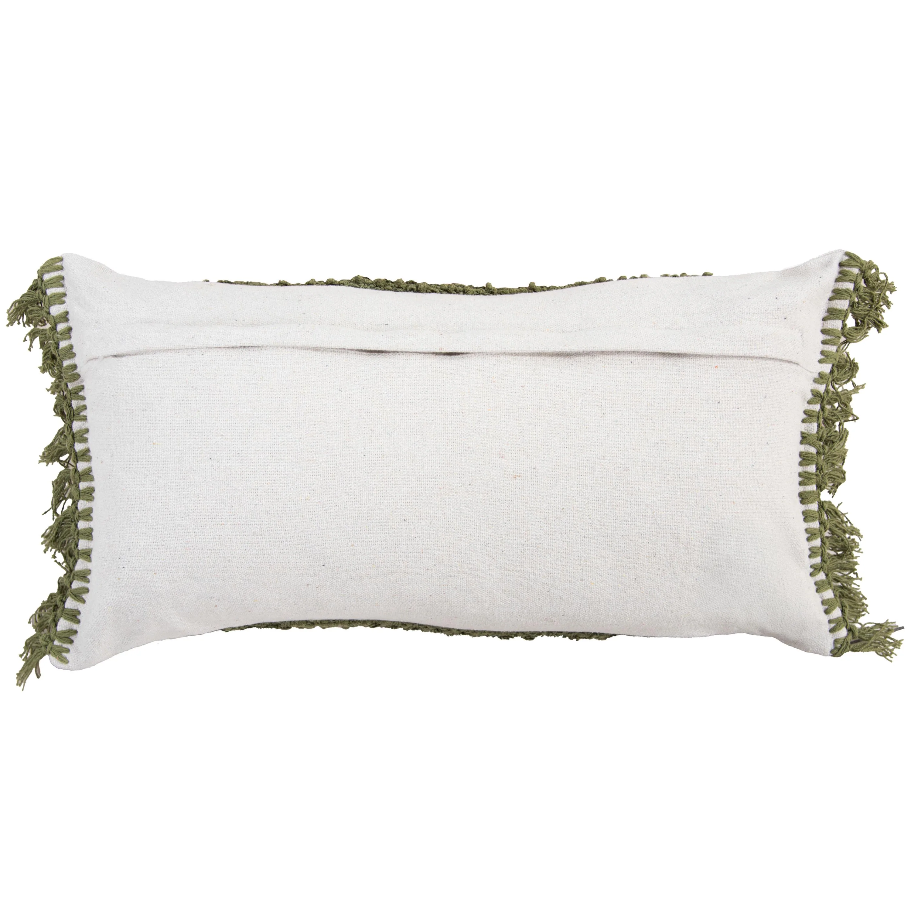 Woven Woven Cotton Solid Texture Decorative Throw Pillow - Image 18